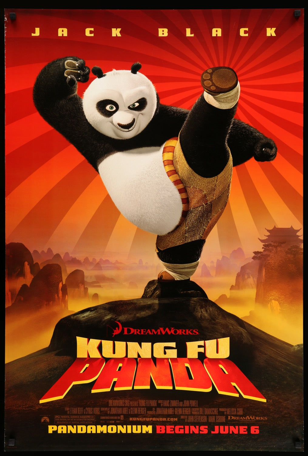 Kung Fu Panda (2008) original movie poster for sale at Originalfilmart