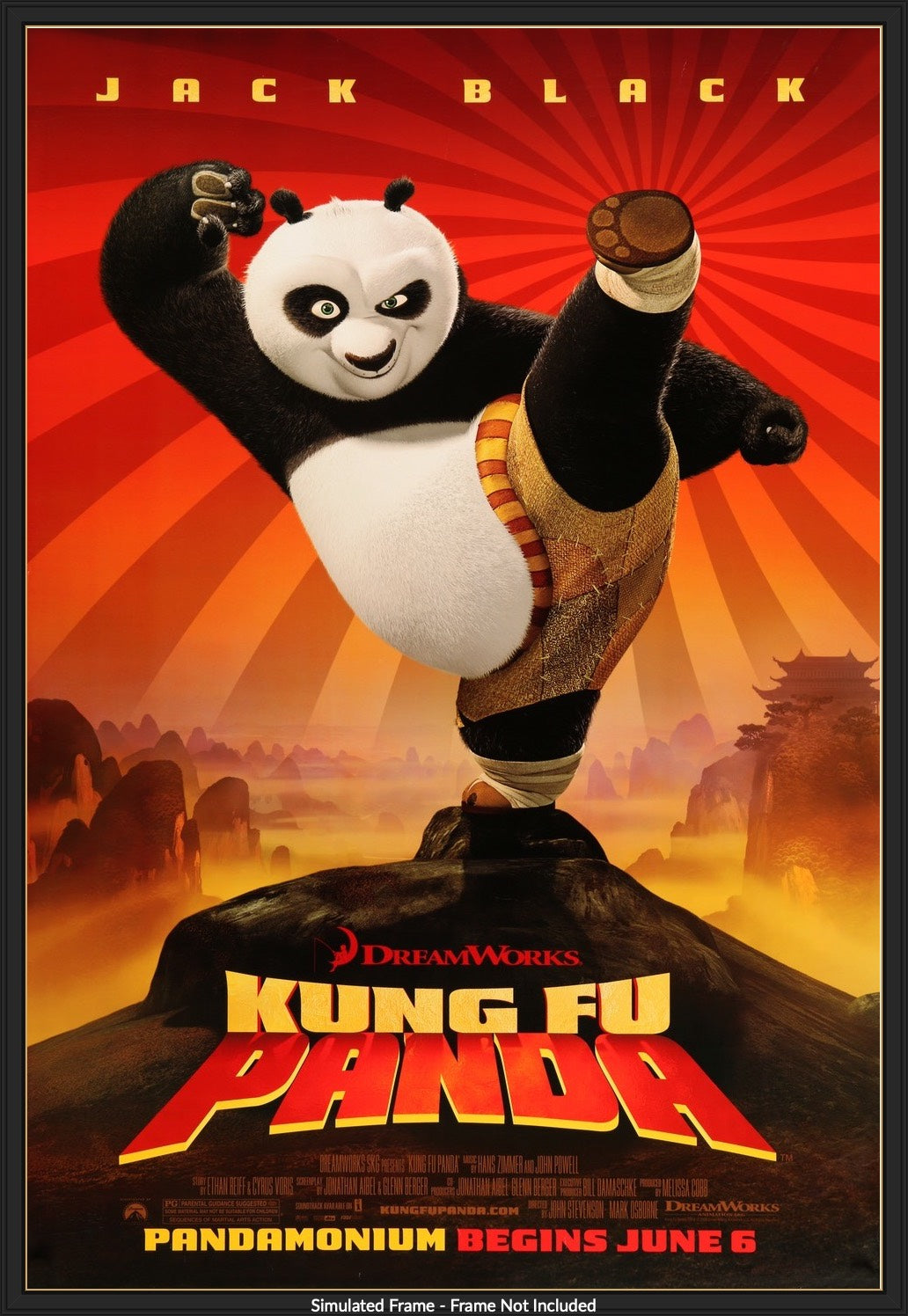 Kung Fu Panda (2008) original movie poster for sale at Originalfilmart