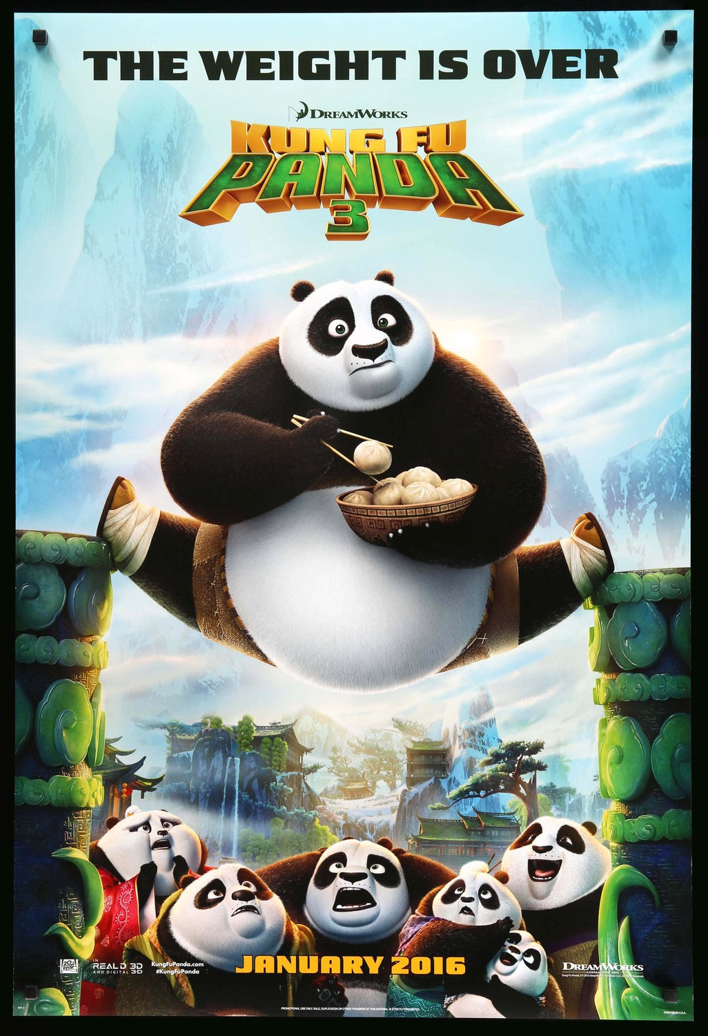 Kung Fu Panda 3 (2016) original movie poster for sale at Originalfilmart