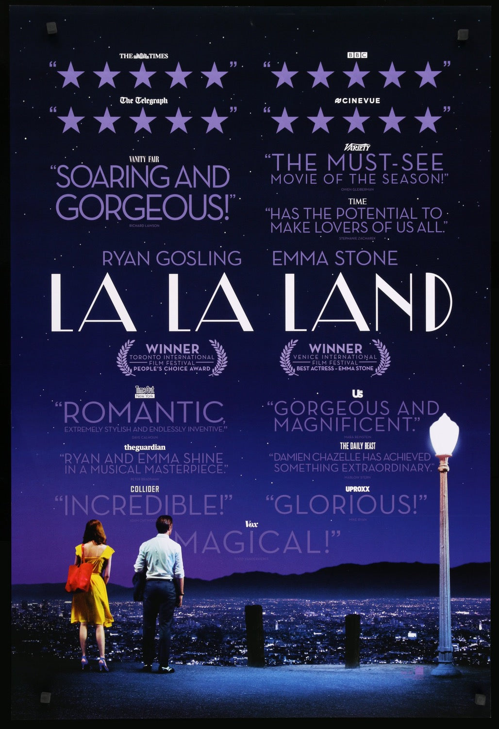 La La Land (2016) original movie poster for sale at Originalfilmart
