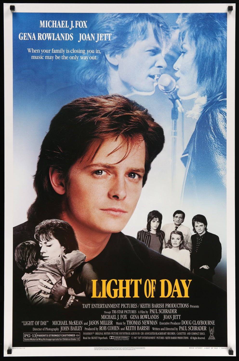 Light of Day (1987) original movie poster for sale at Originalfilmart