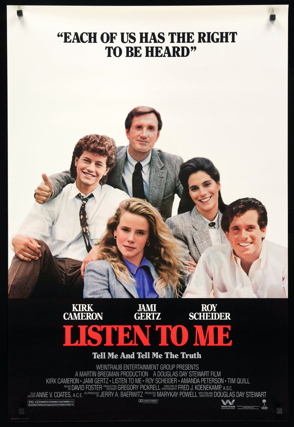 Listen to Me (1989) original movie poster for sale at Originalfilmart