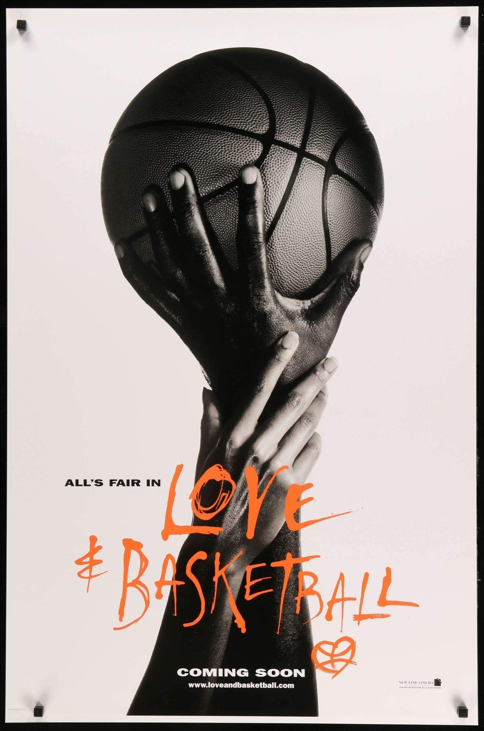 Love and Basketball (2000) original movie poster for sale at Originalfilmart