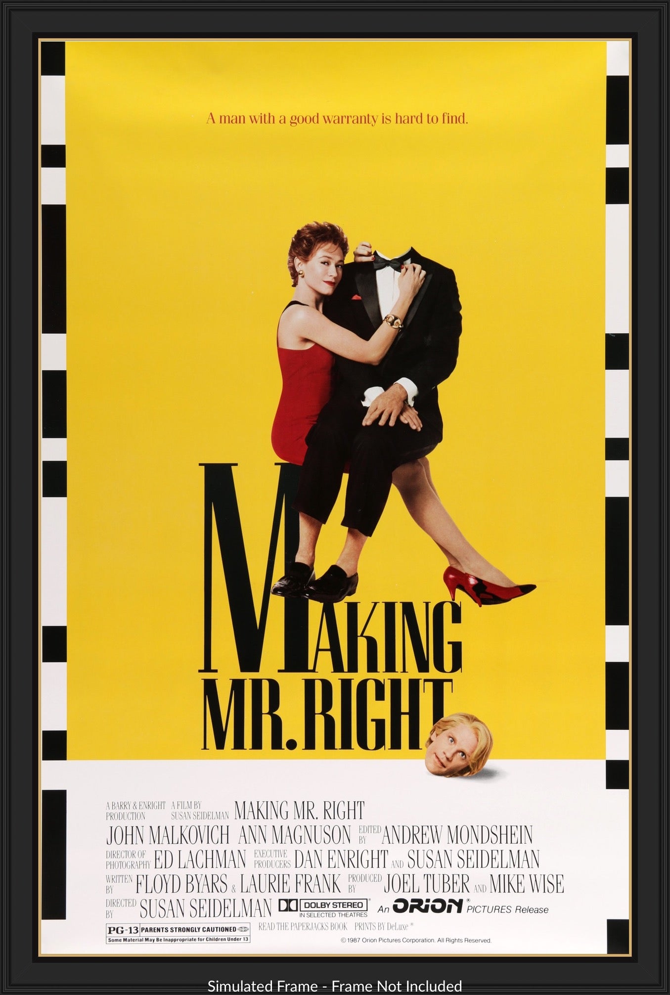 Making Mr. Right (1987) original movie poster for sale at Originalfilmart