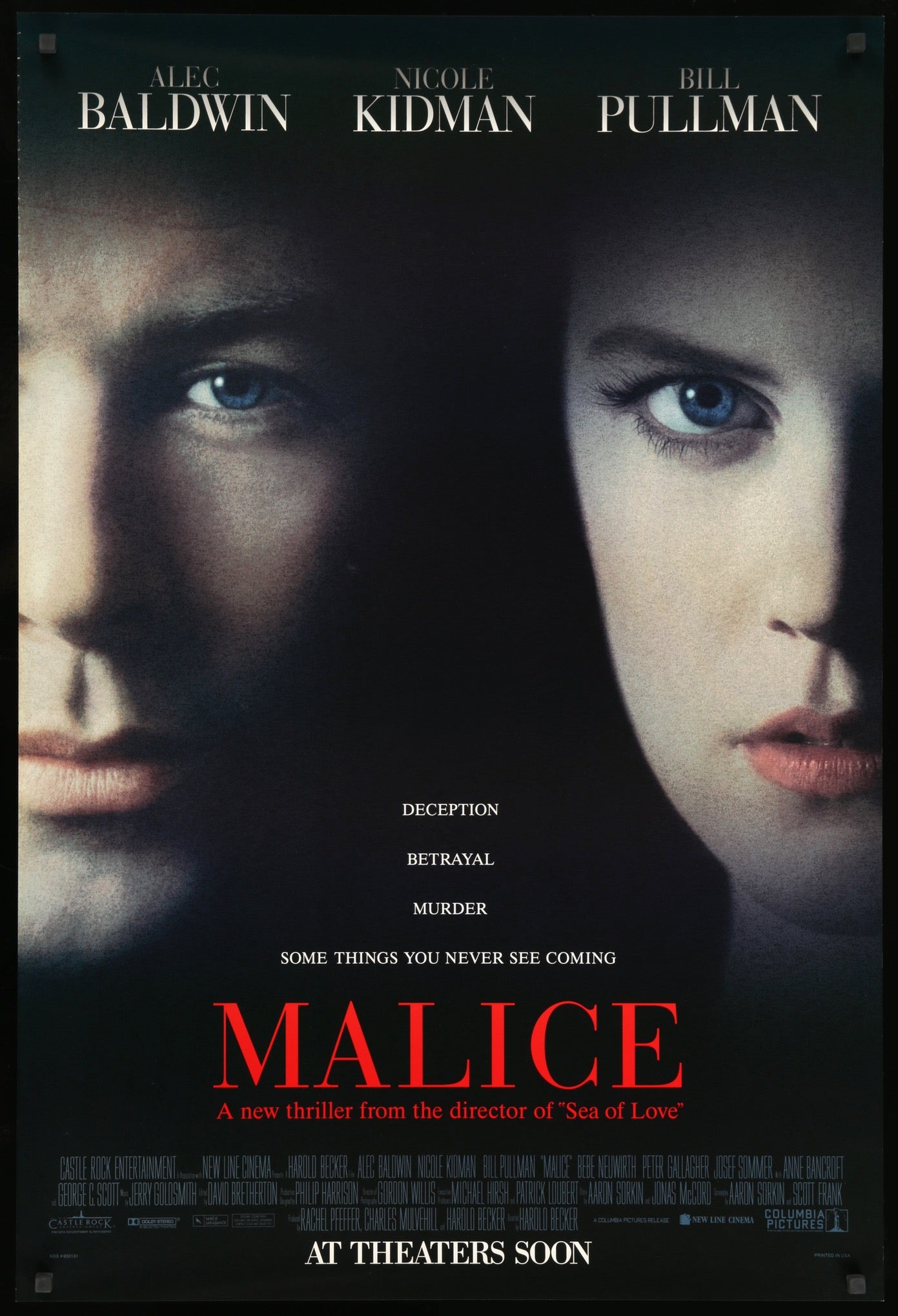 Malice (1993) original movie poster for sale at Originalfilmart