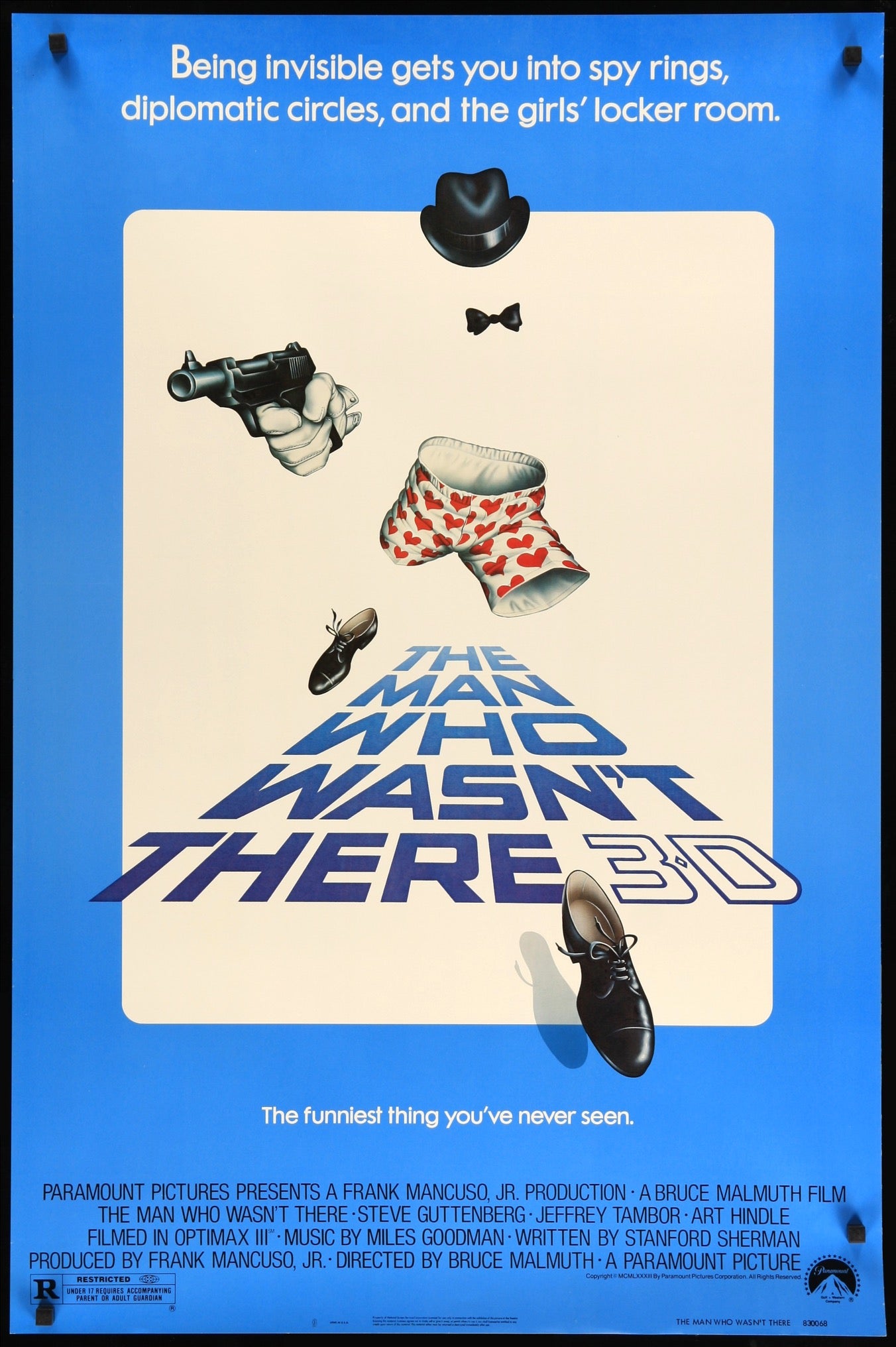 Man Who Wasn't There (1983) original movie poster for sale at Originalfilmart