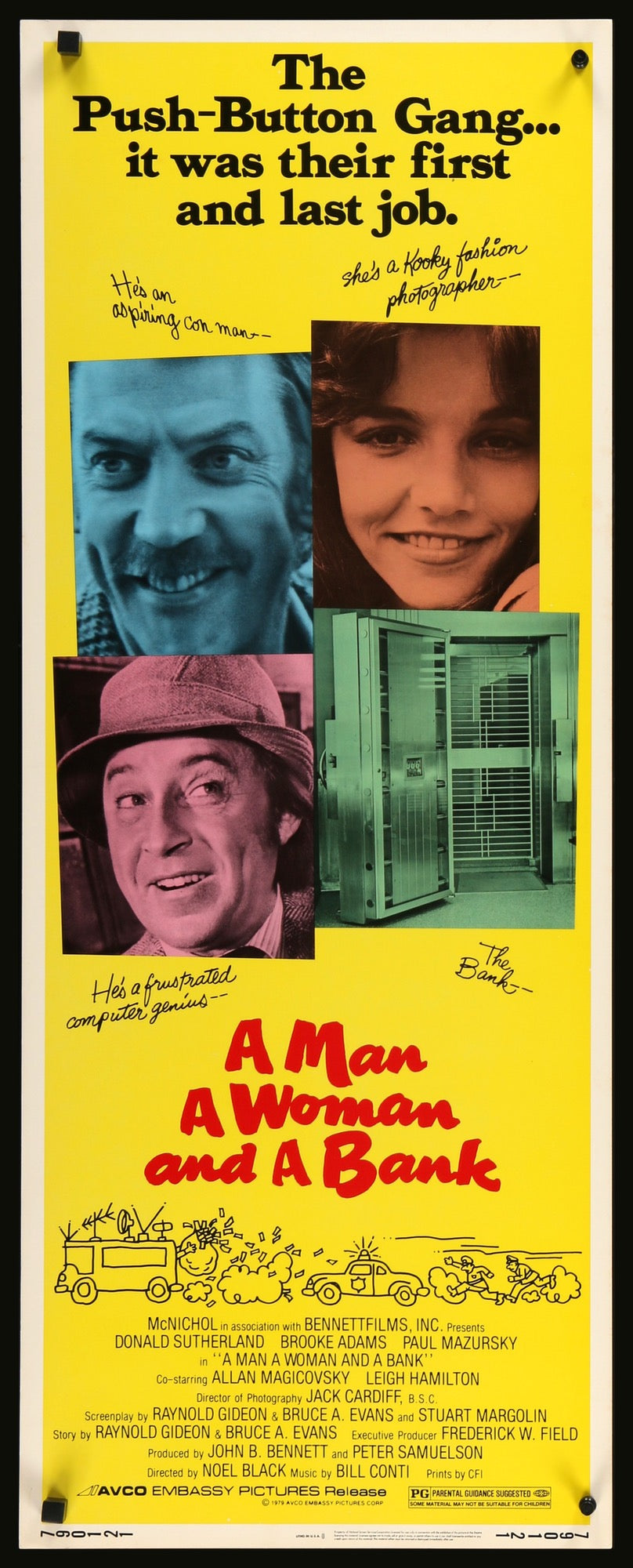 A Man, a Woman and a Bank (1979) original movie poster for sale at Originalfilmart