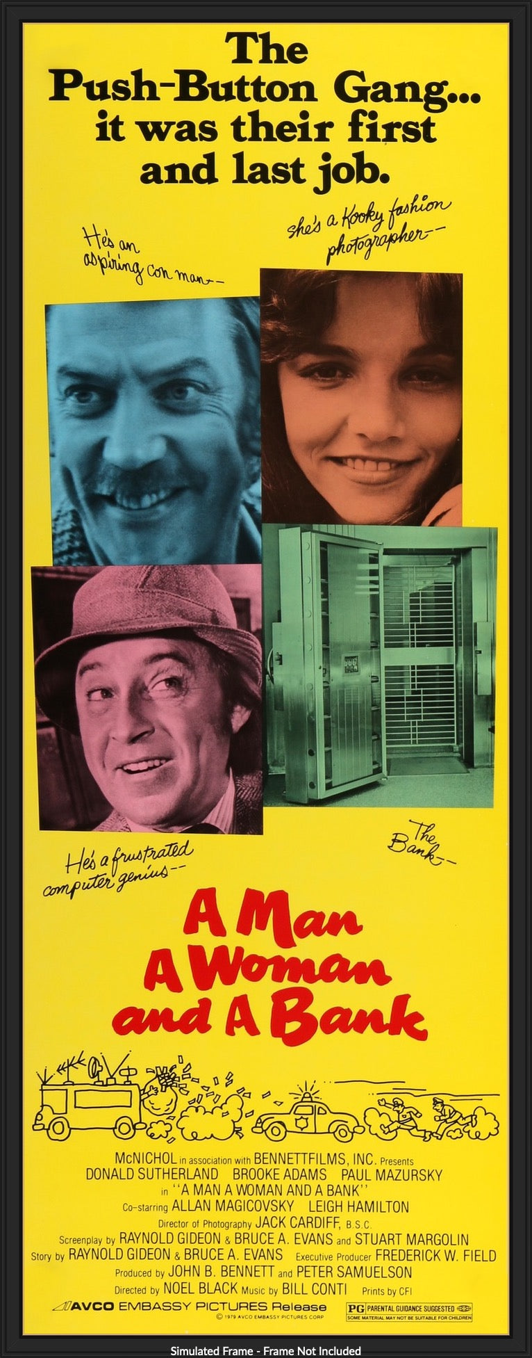 A Man, a Woman and a Bank (1979) original movie poster for sale at Originalfilmart