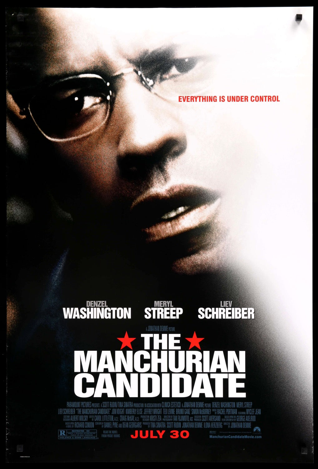 Manchurian Candidate (2004) original movie poster for sale at Originalfilmart