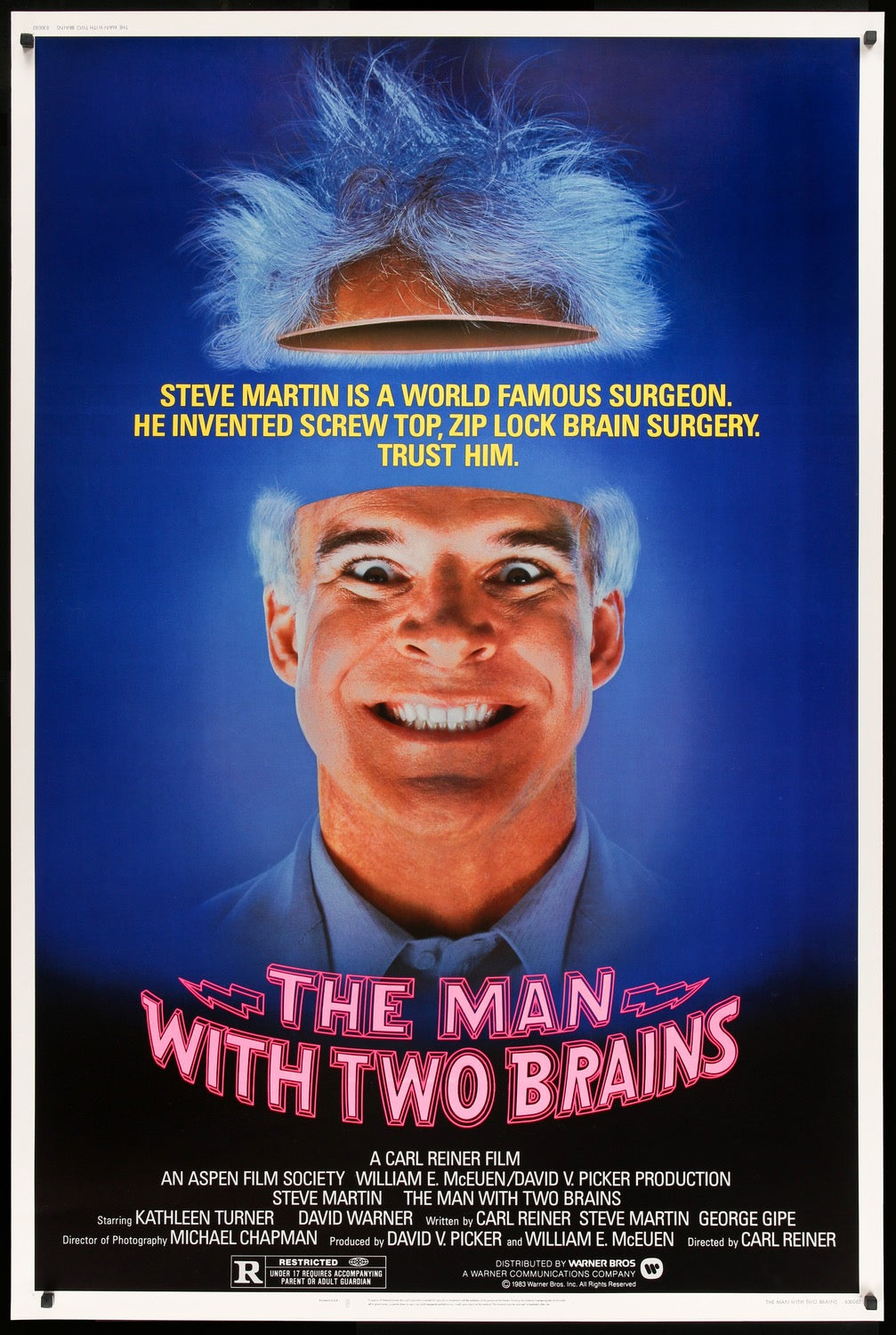Man With Two Brains (1983) original movie poster for sale at Originalfilmart