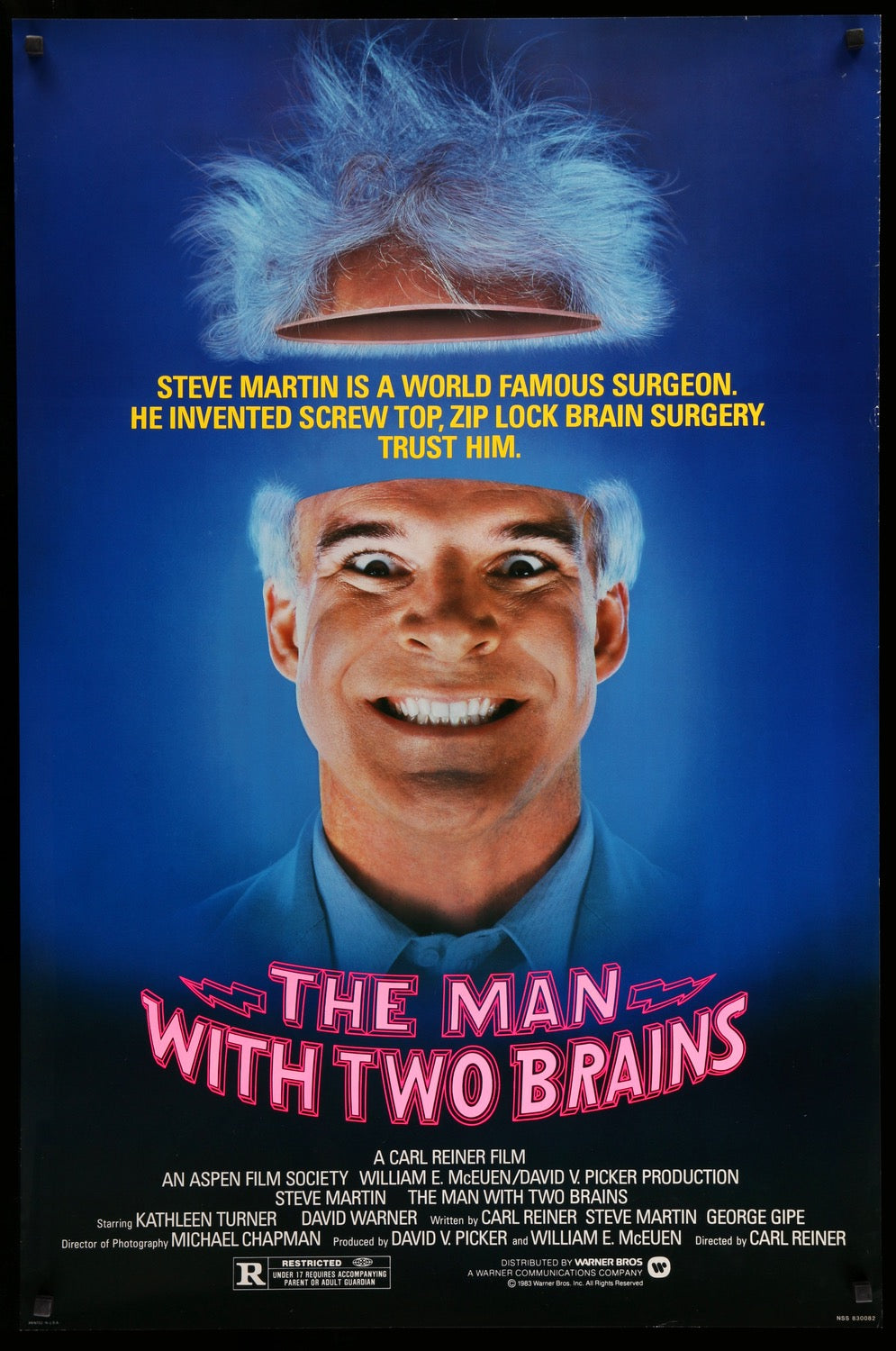 Man With Two Brains (1983) original movie poster for sale at Originalfilmart