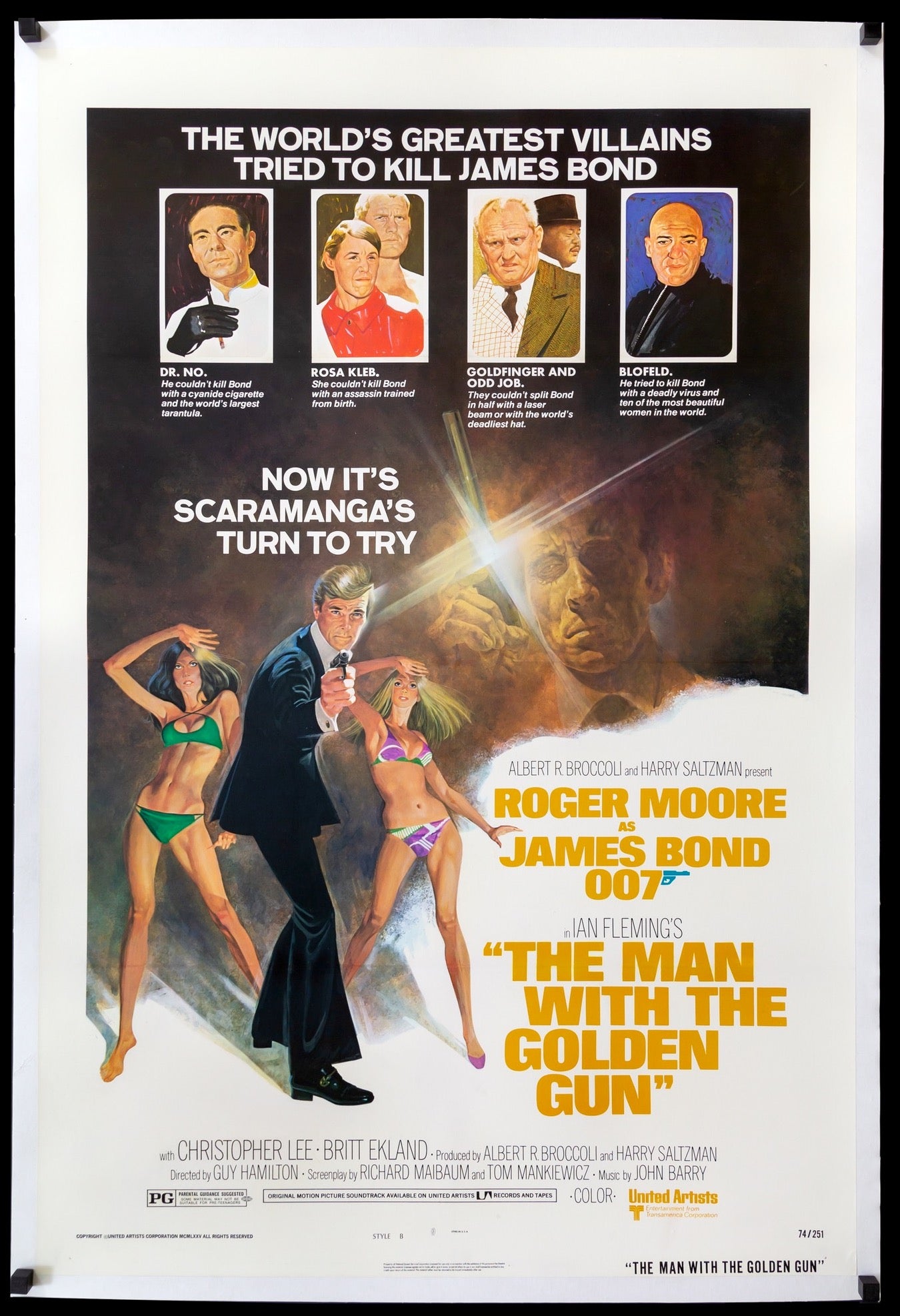 Man with the Golden Gun (1974) original movie poster for sale at Originalfilmart