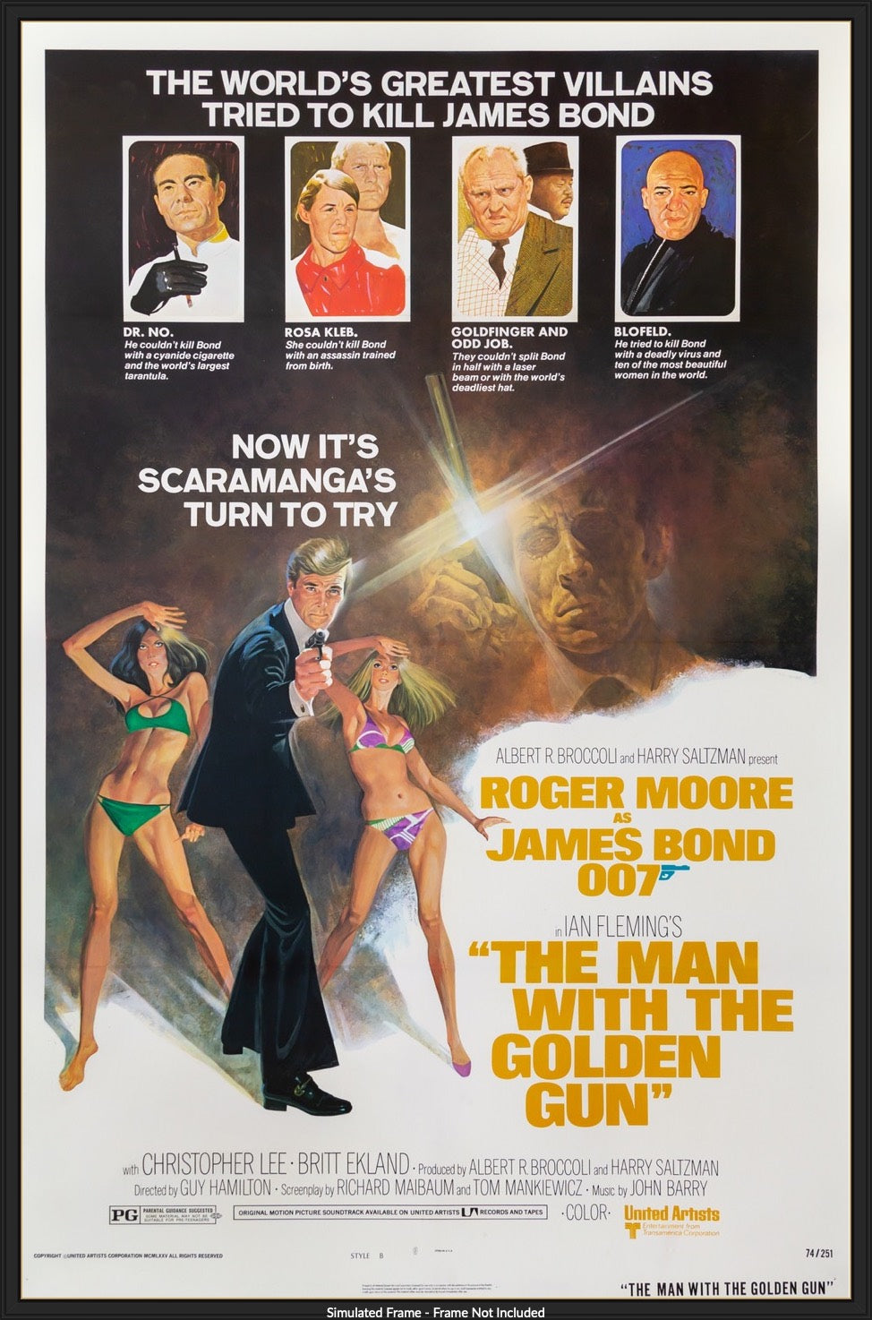 Man with the Golden Gun (1974) original movie poster for sale at Originalfilmart
