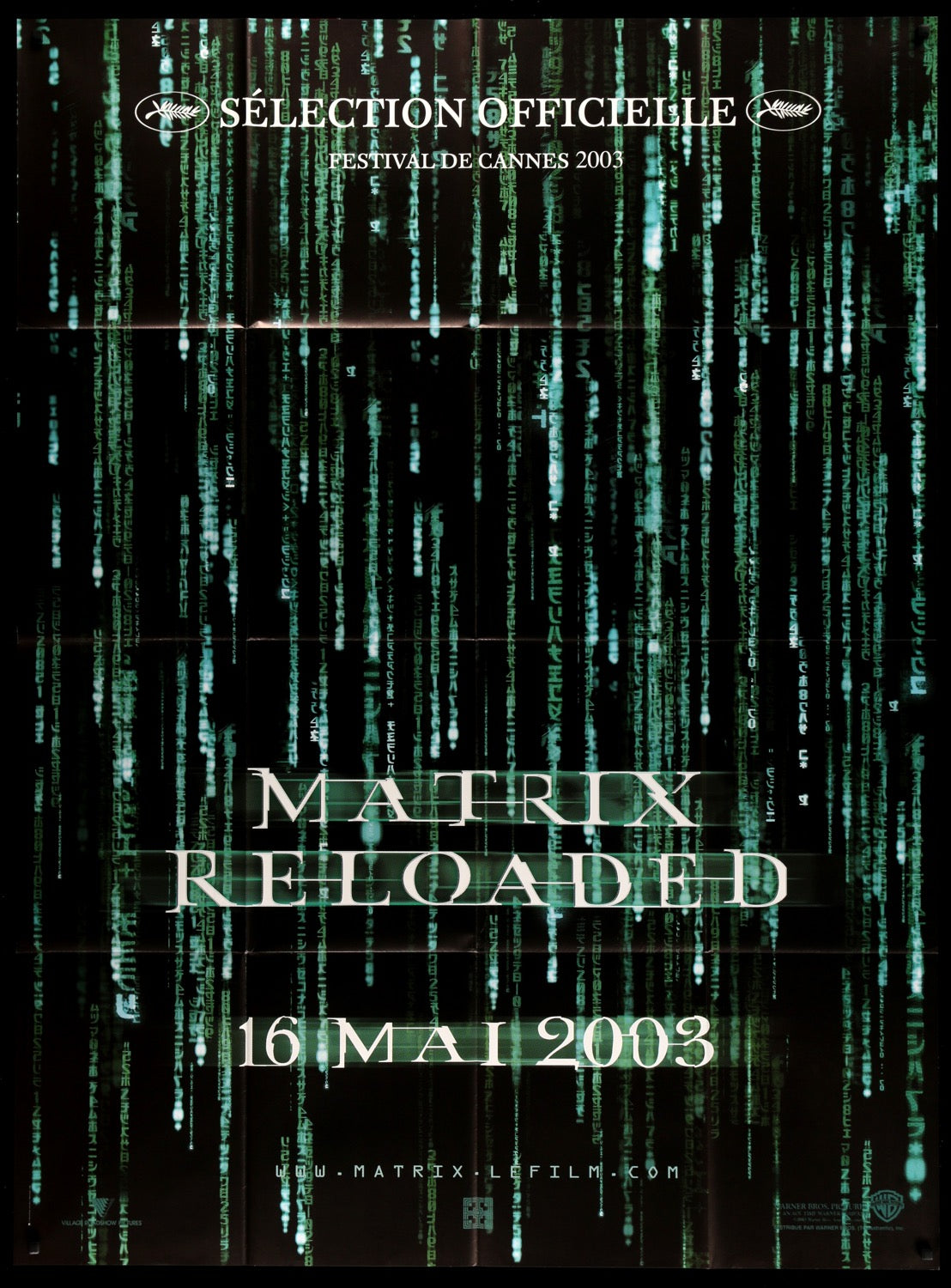 Matrix Reloaded (2003) original movie poster for sale at Originalfilmart