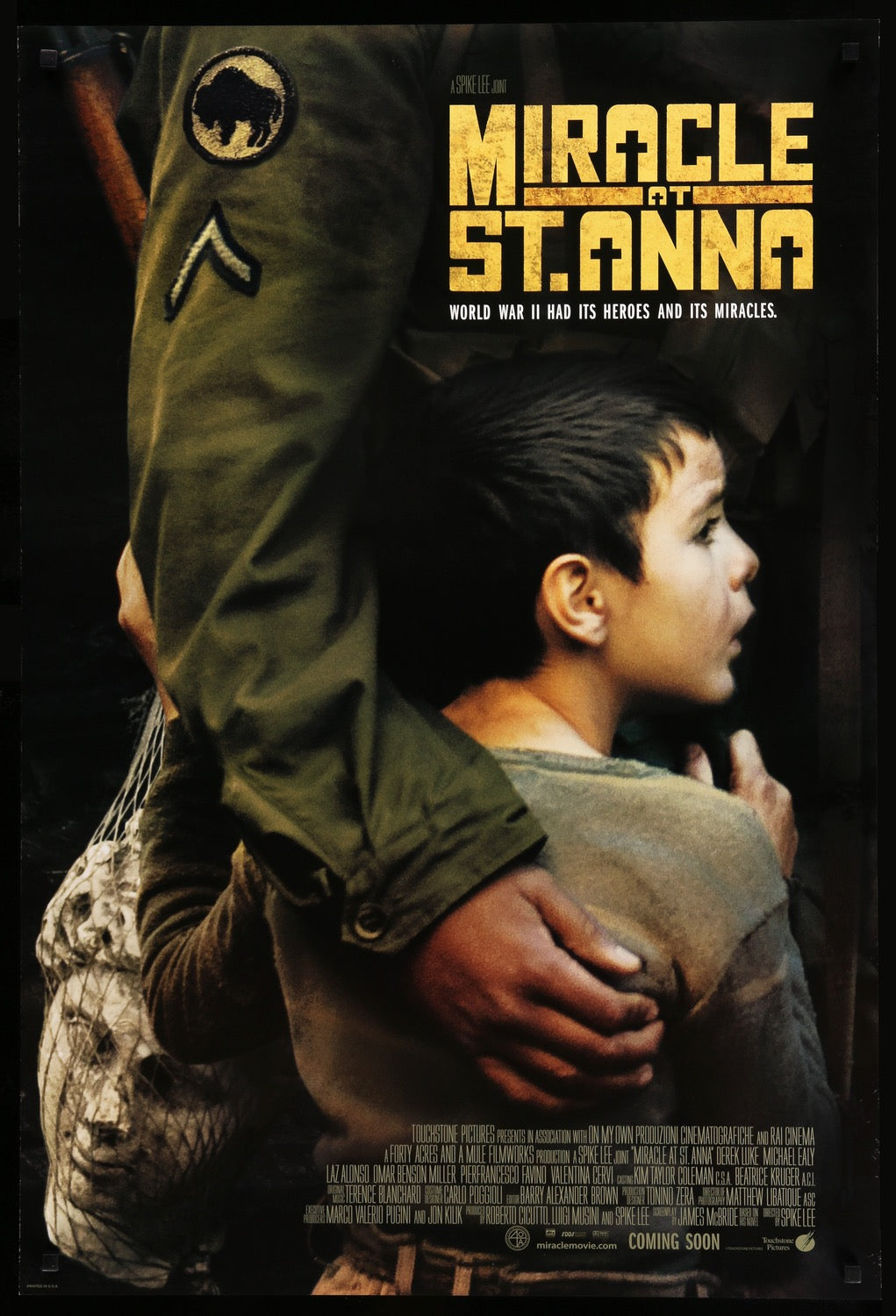 Miracle at St. Anna (2008) original movie poster for sale at Originalfilmart