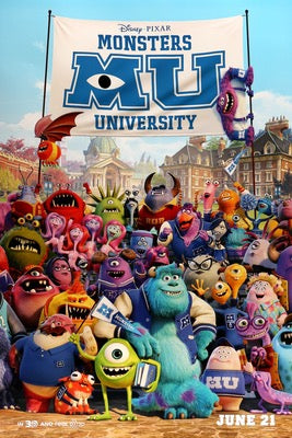 Monsters University (2013) original movie poster for sale at Originalfilmart