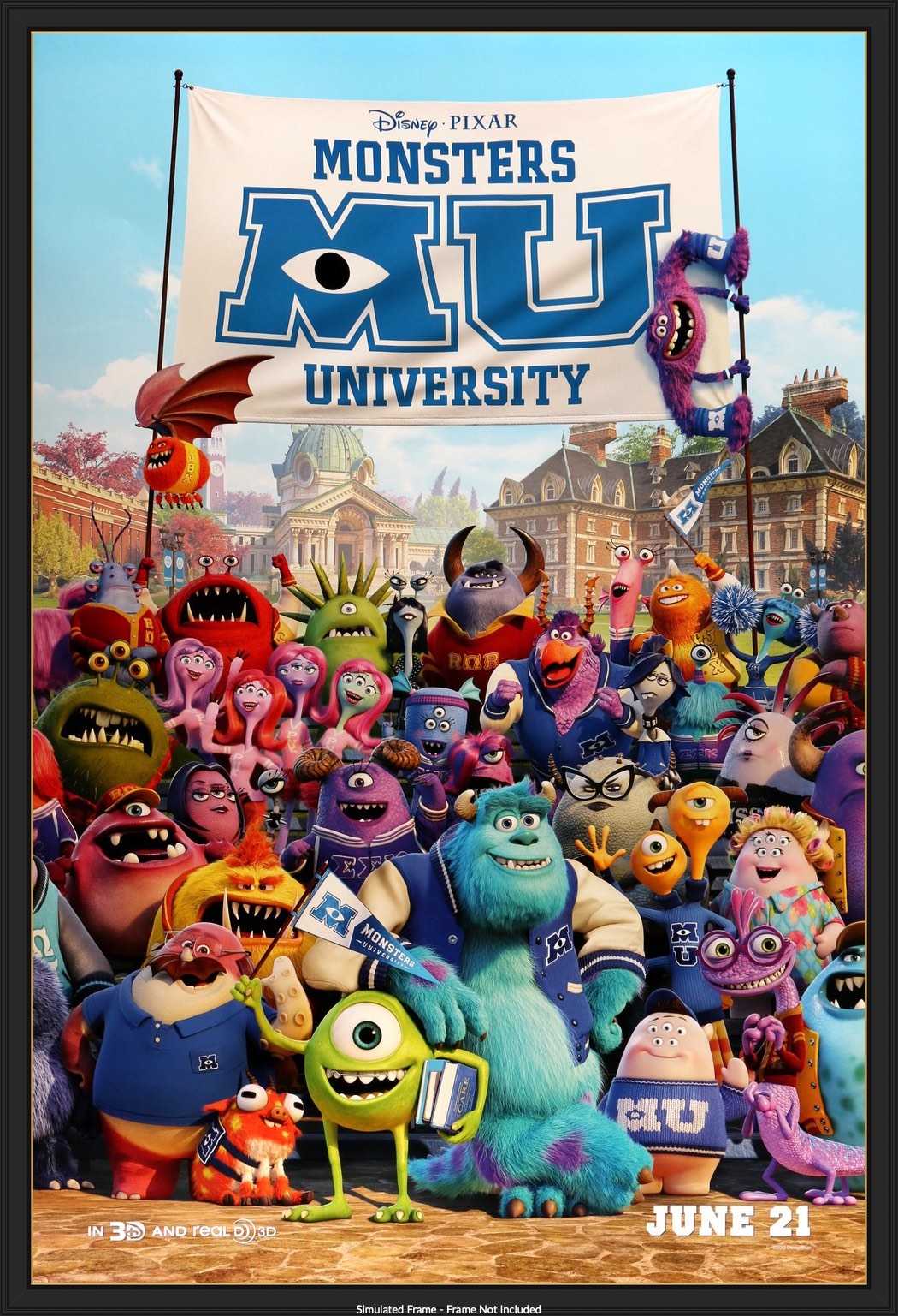 Monsters University (2013) original movie poster for sale at Originalfilmart