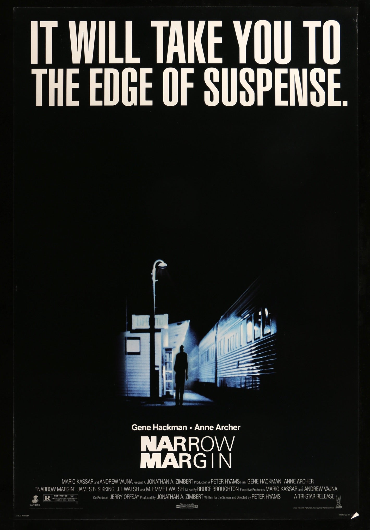 Narrow Margin (1990) original movie poster for sale at Originalfilmart