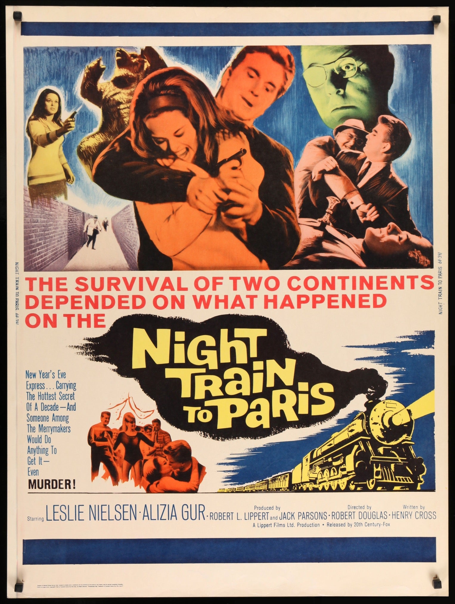 Night Train to Paris (1964) original movie poster for sale at Originalfilmart