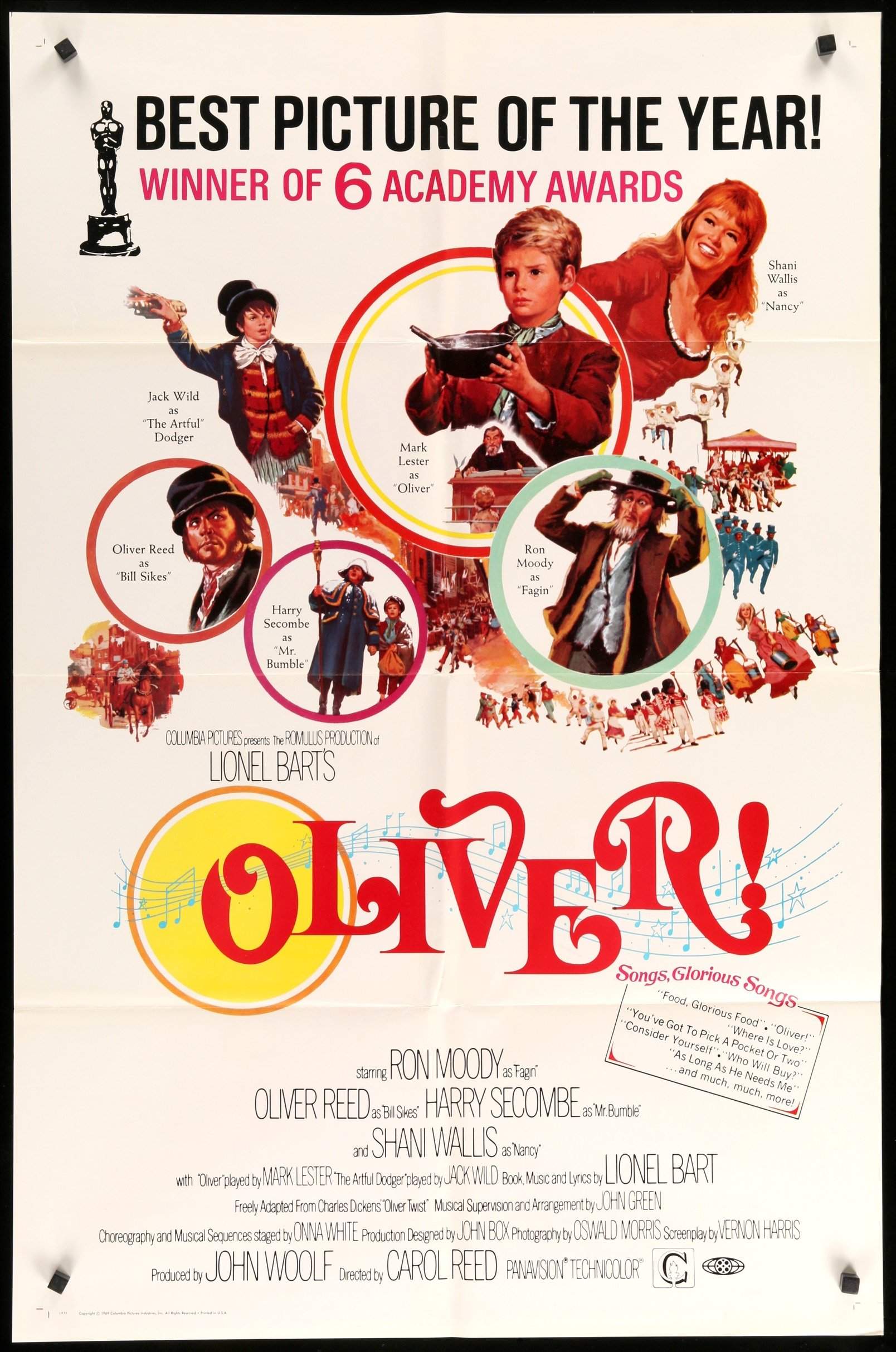 Oliver! (1968) original movie poster for sale at Originalfilmart