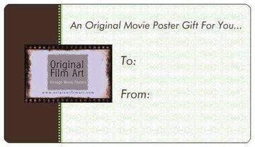 Gift Note original movie poster for sale at Originalfilmart