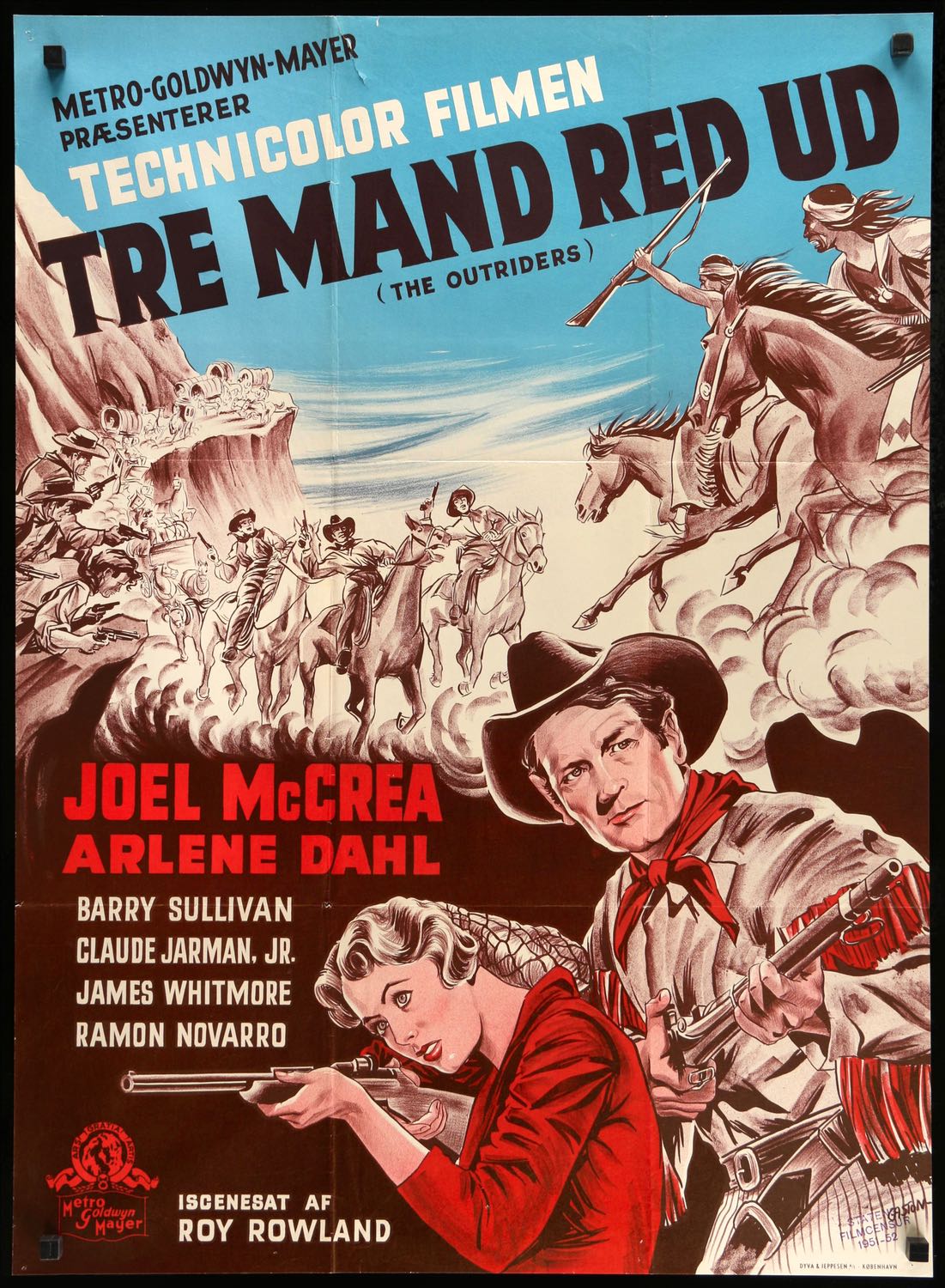 Outriders (1950) original movie poster for sale at Originalfilmart