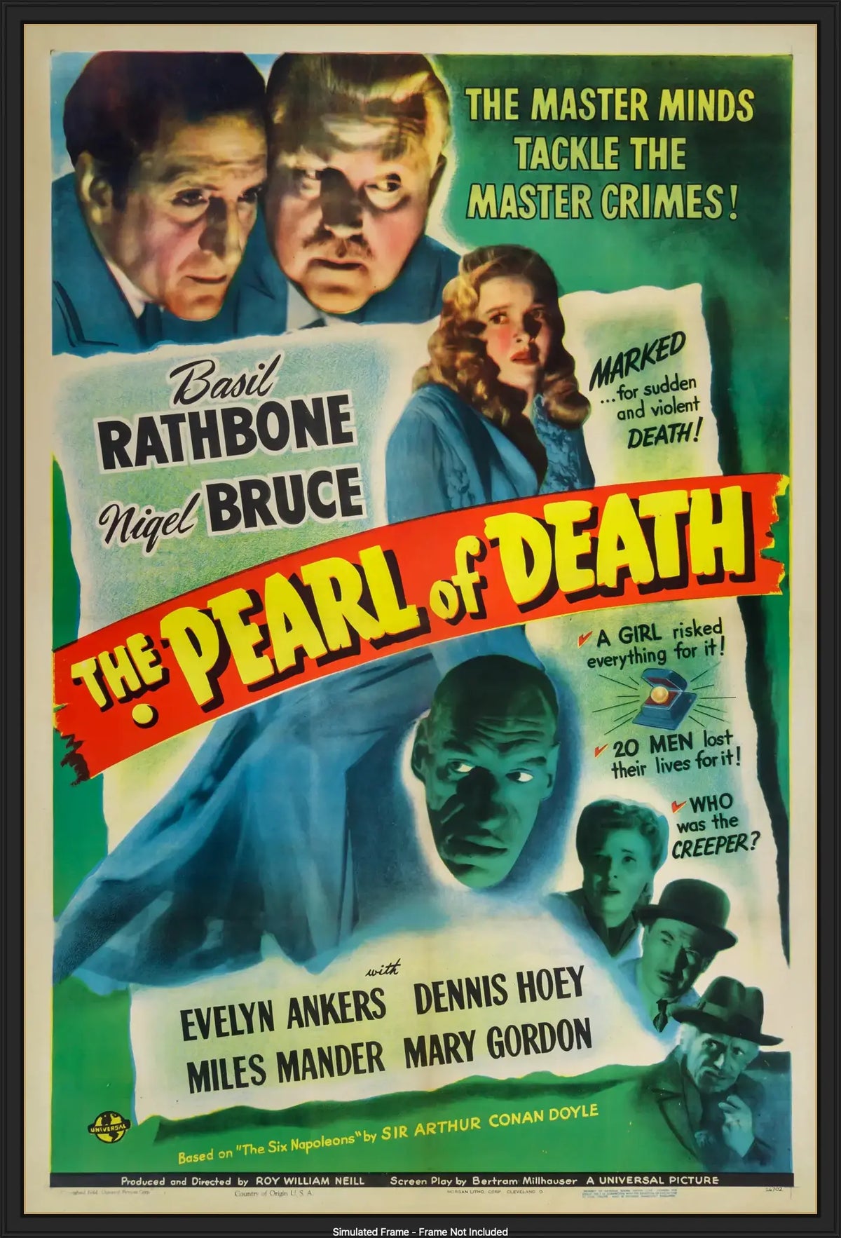 Pearl of Death (1944) original movie poster for sale at Originalfilmart