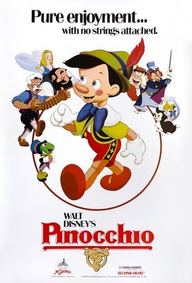 Pinocchio (1940) original movie poster for sale at Originalfilmart