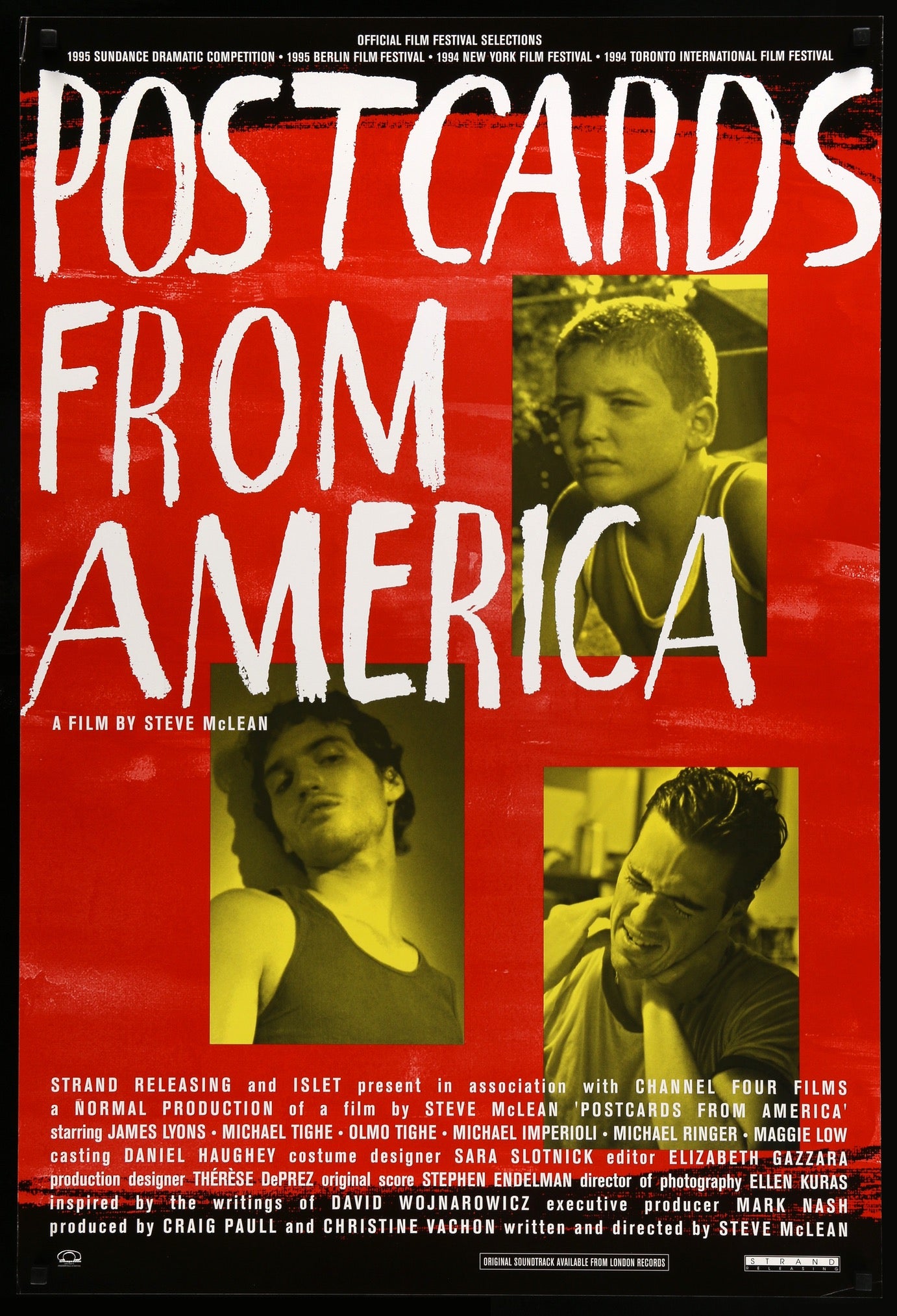 Postcards from America (1994) original movie poster for sale at Originalfilmart