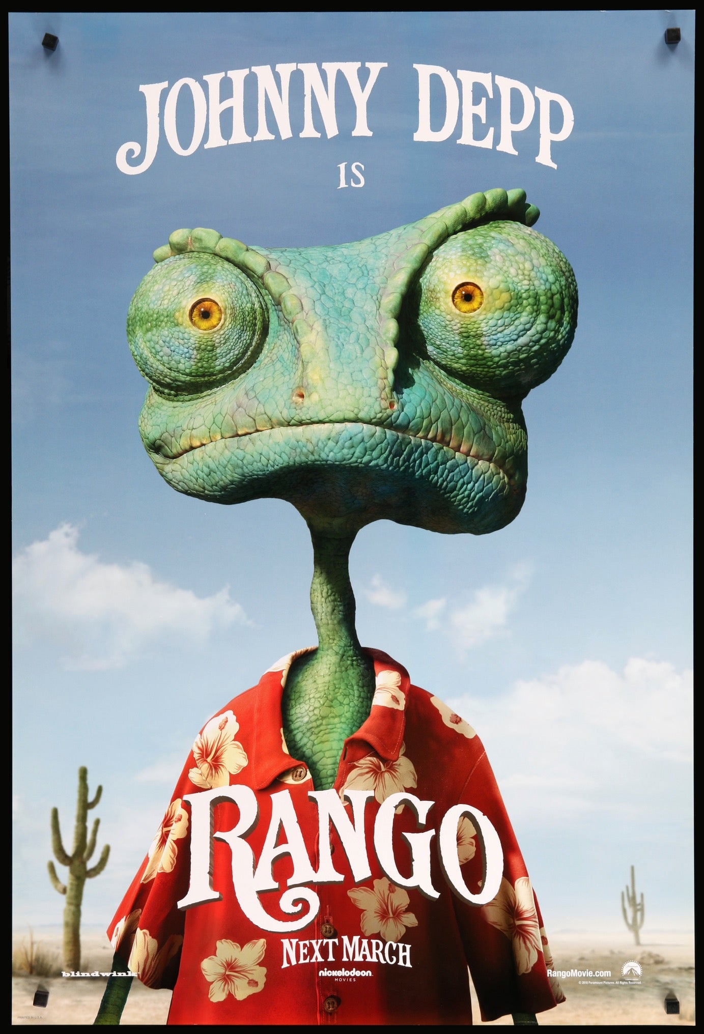 Rango (2011) original movie poster for sale at Originalfilmart