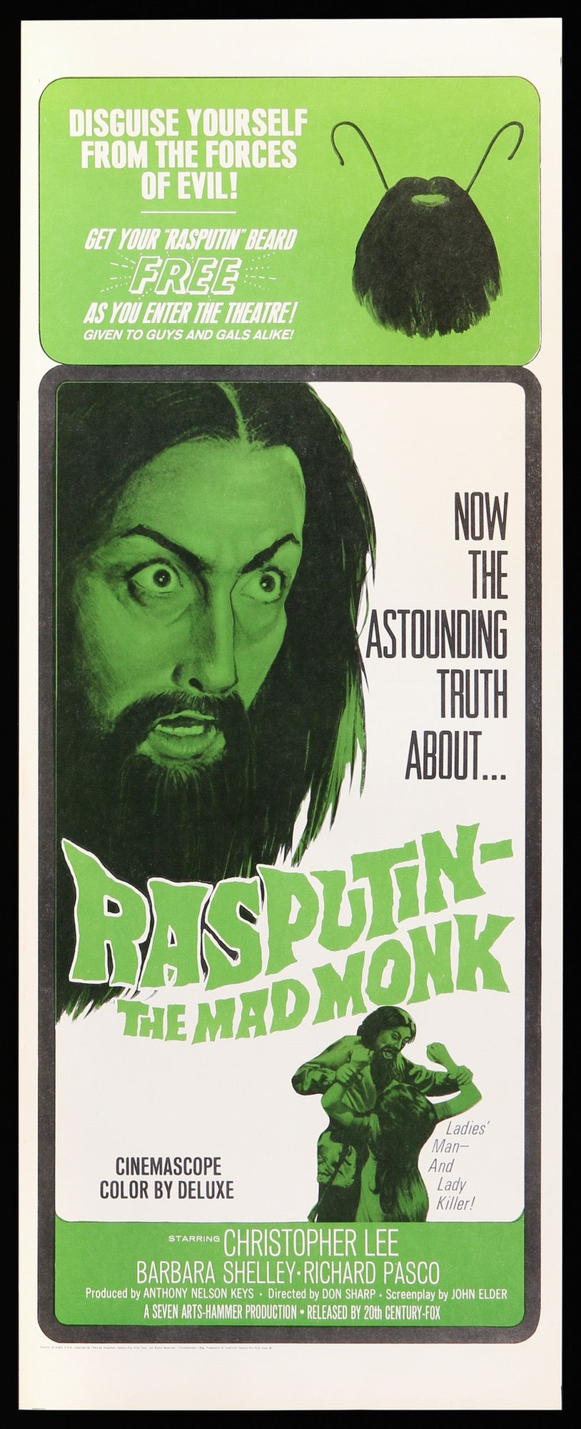 Rasputin - The Mad Monk (1966) original movie poster for sale at Originalfilmart