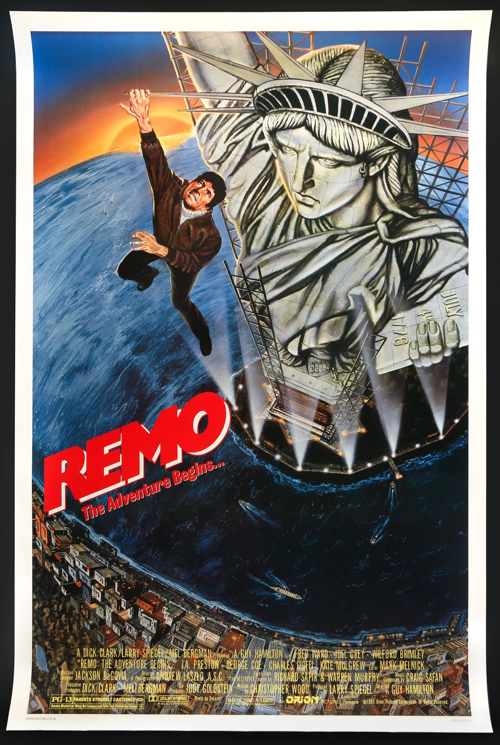 Remo Williams: The Adventure Begins (1985) original movie poster for sale at Originalfilmart