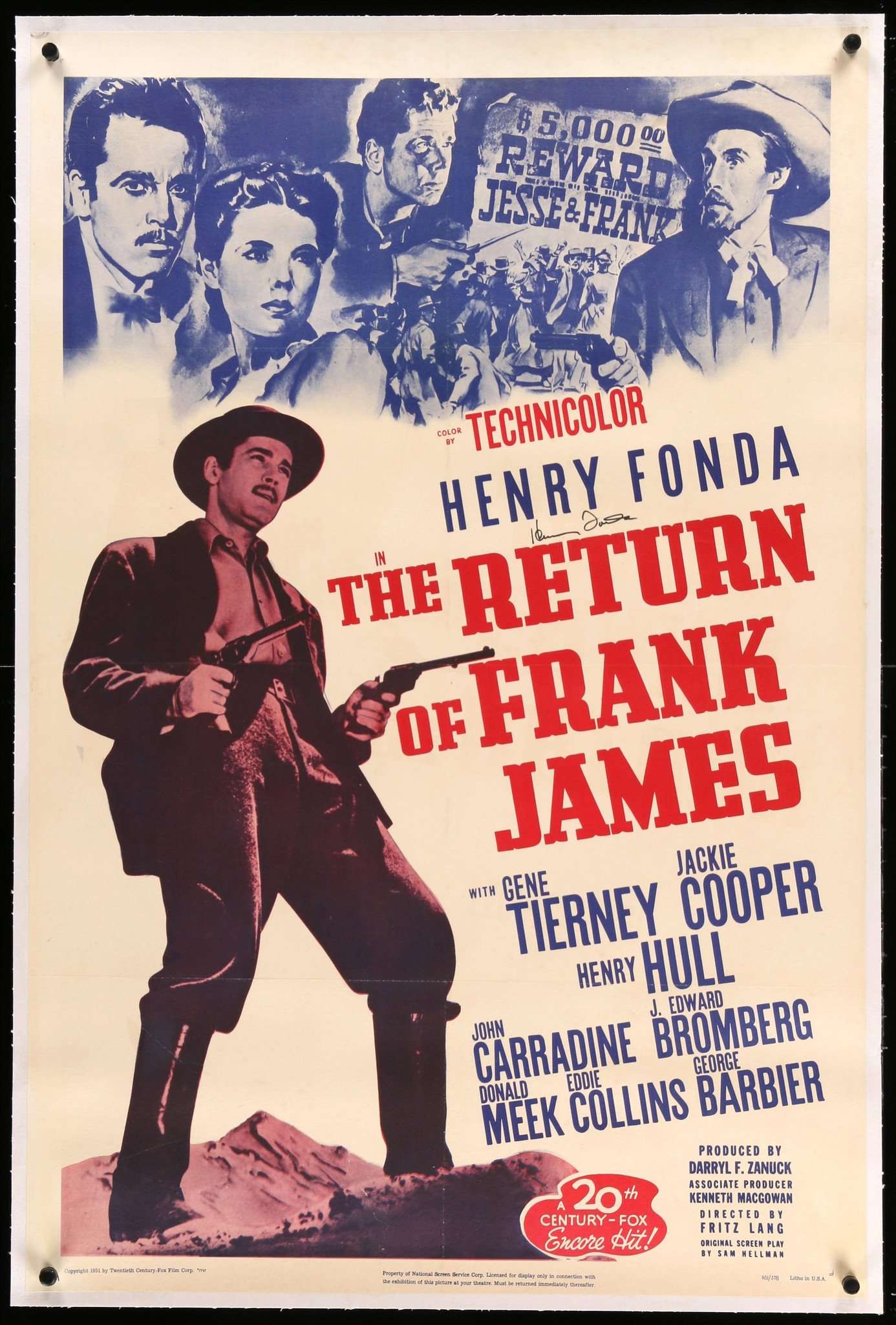 Return of Frank James (1940) original movie poster for sale at Originalfilmart