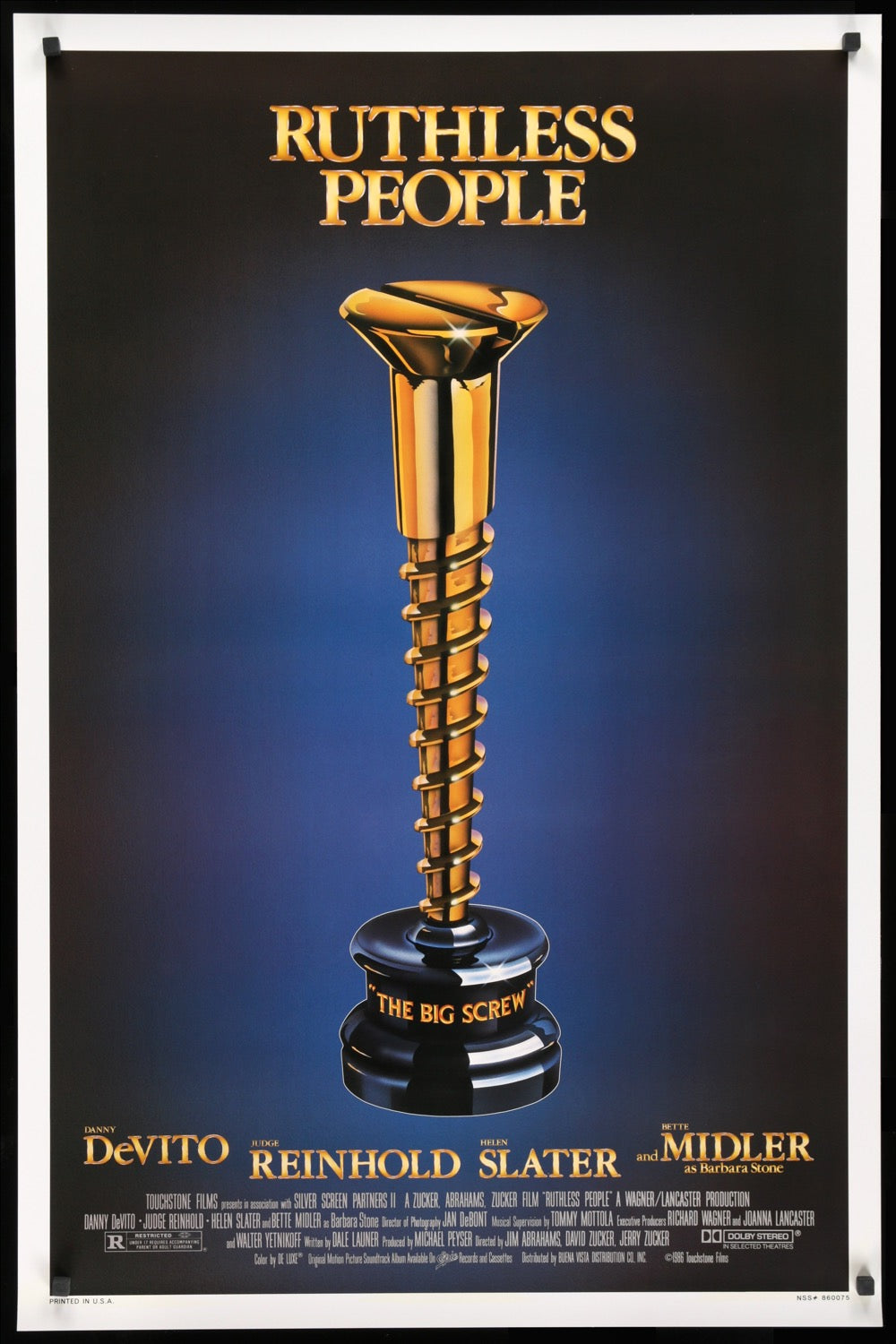 Ruthless People (1986) original movie poster for sale at Originalfilmart