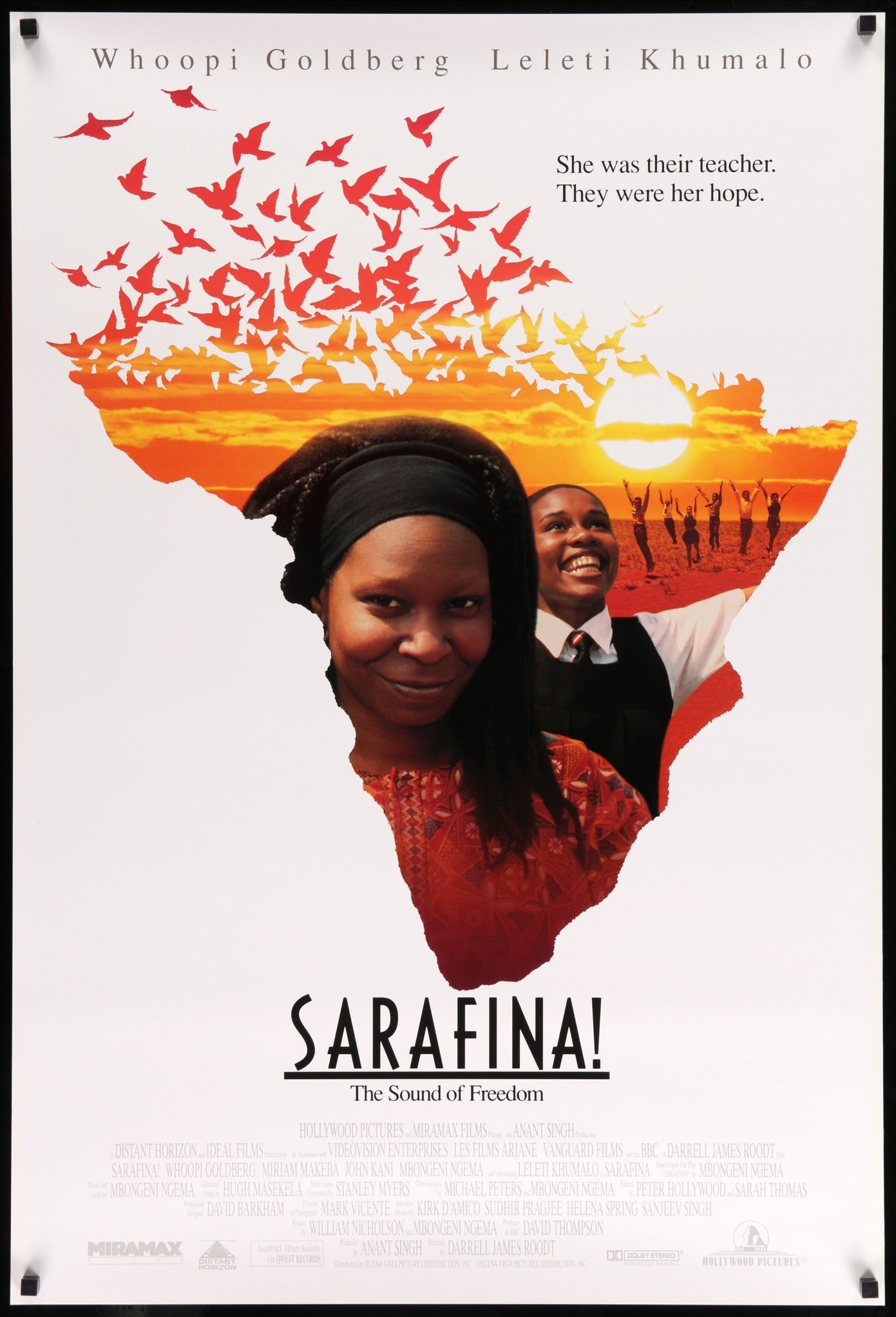 Sarafina! (1992) original movie poster for sale at Originalfilmart