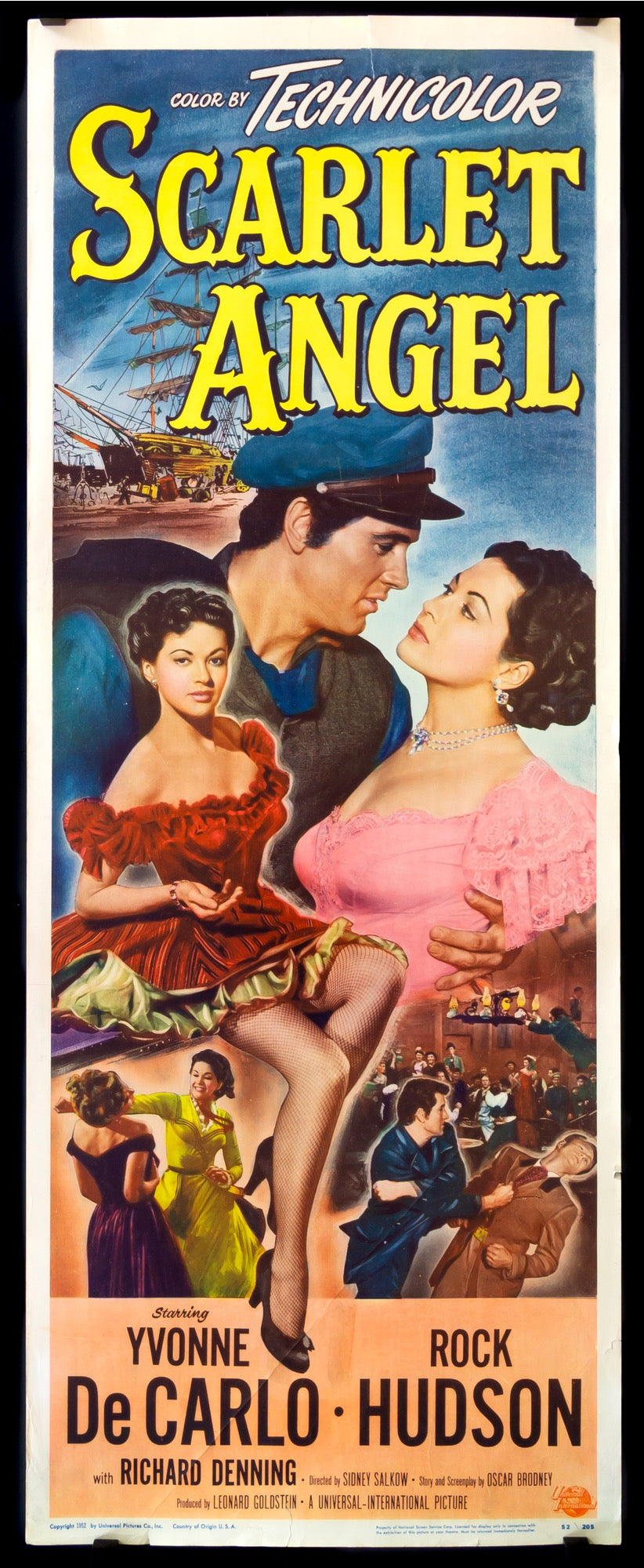 Scarlet Angel (1952) original movie poster for sale at Originalfilmart