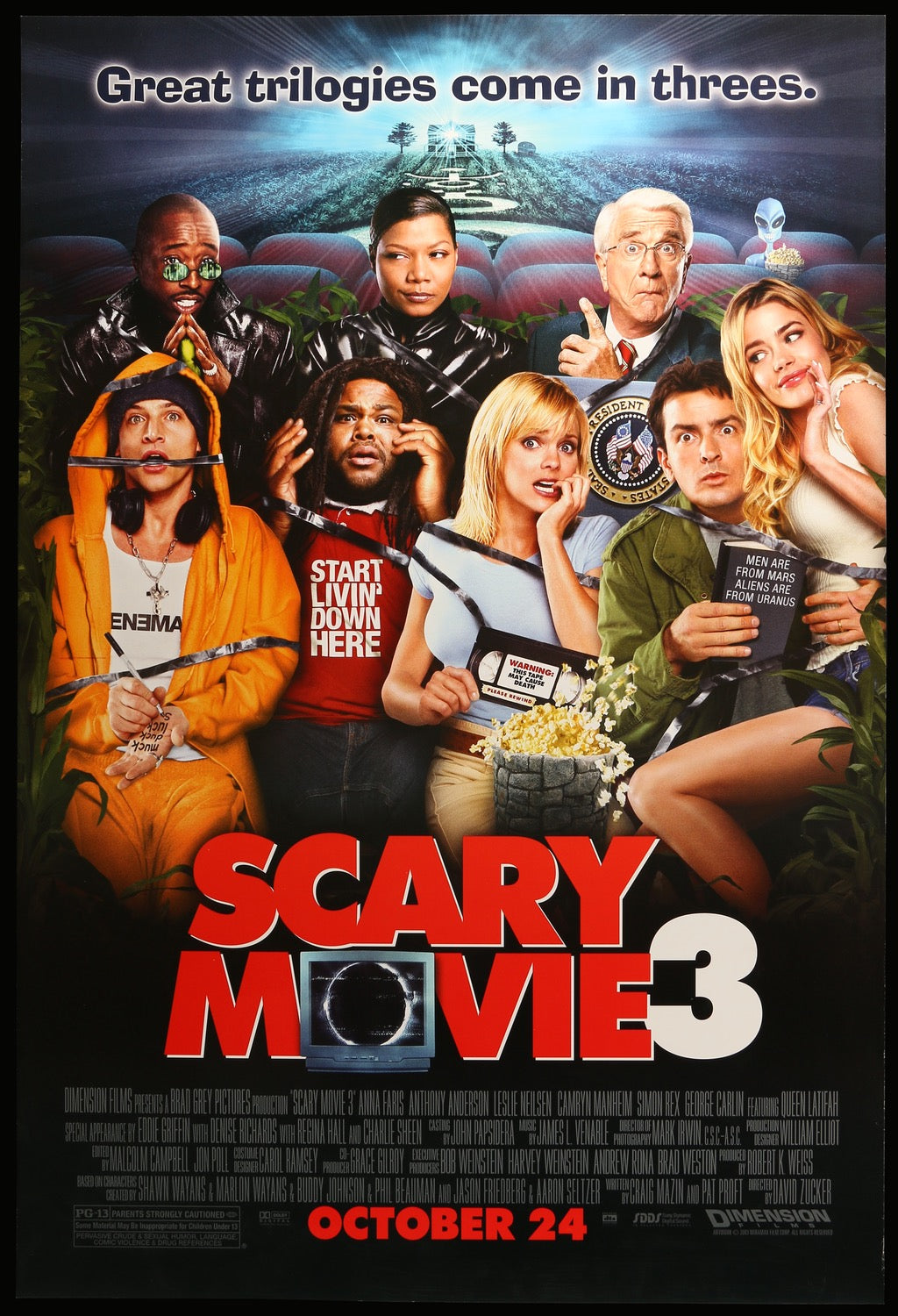 Scary Movie 3 (2003) original movie poster for sale at Originalfilmart