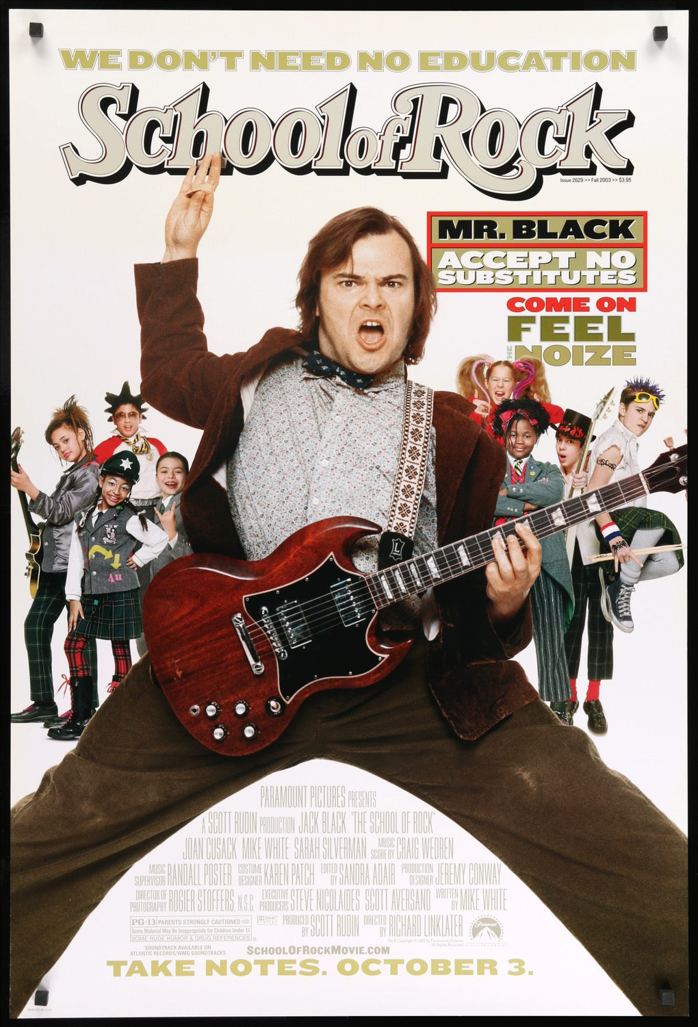 School of Rock (2003) original movie poster for sale at Originalfilmart