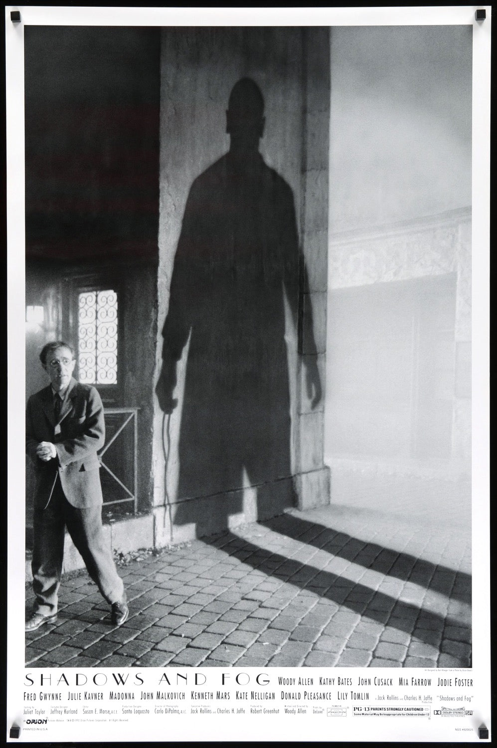 Shadows and Fog (1992) original movie poster for sale at Originalfilmart
