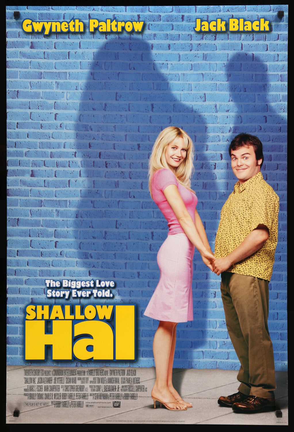 Shallow Hal (2001) original movie poster for sale at Originalfilmart