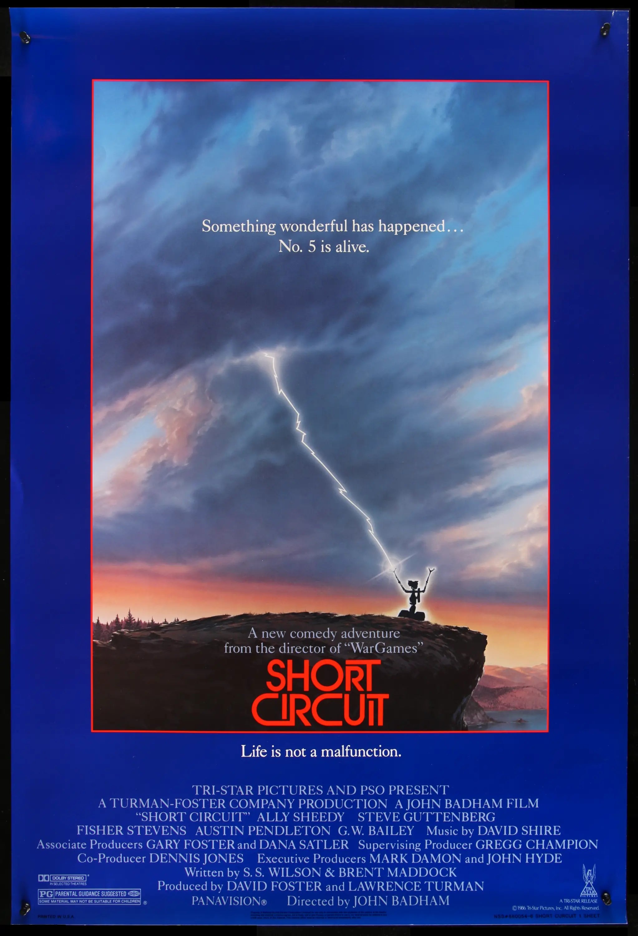 Short Circuit (1986) original movie poster for sale at Originalfilmart