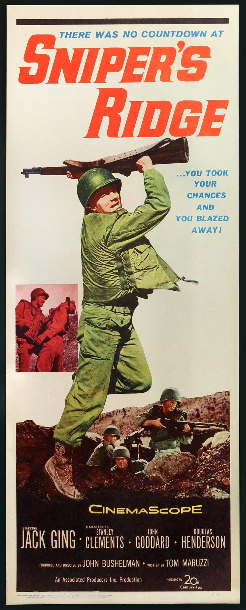 Sniper's Ridge (1961) original movie poster for sale at Originalfilmart