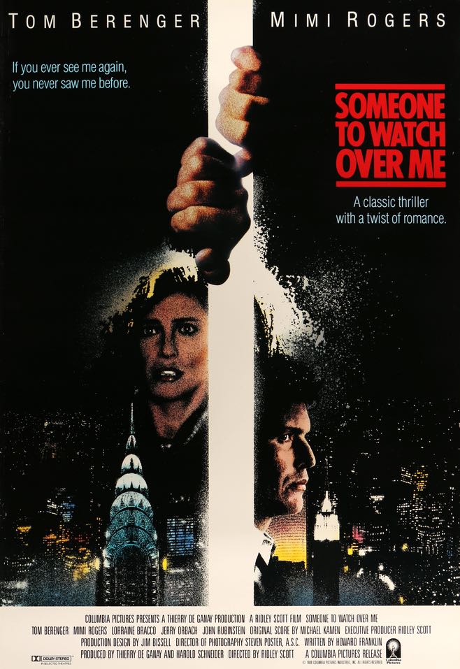 Someone to Watch Over Me (1987) original movie poster for sale at Originalfilmart