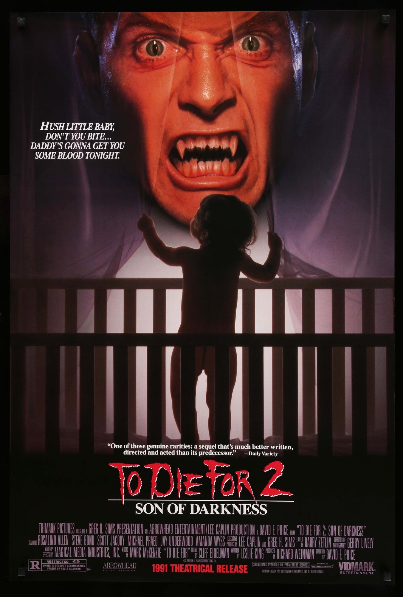 Son of Darkness: To Die For II (1991) original movie poster for sale at Originalfilmart
