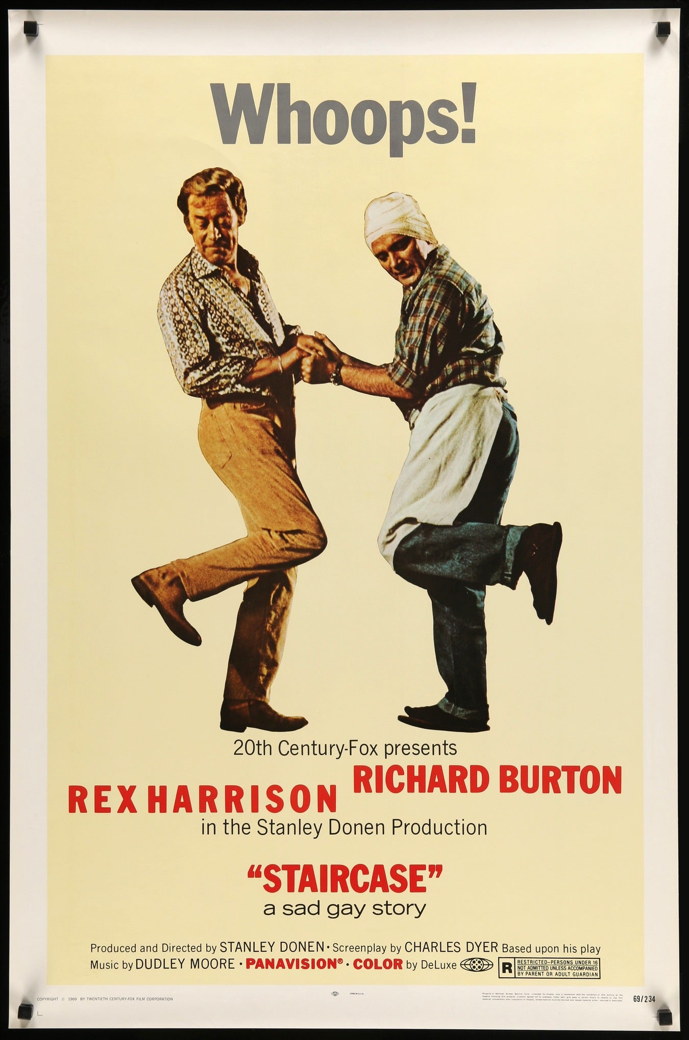 Staircase (1969) original movie poster for sale at Originalfilmart