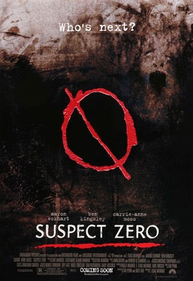 Suspect Zero (2004) original movie poster for sale at Originalfilmart