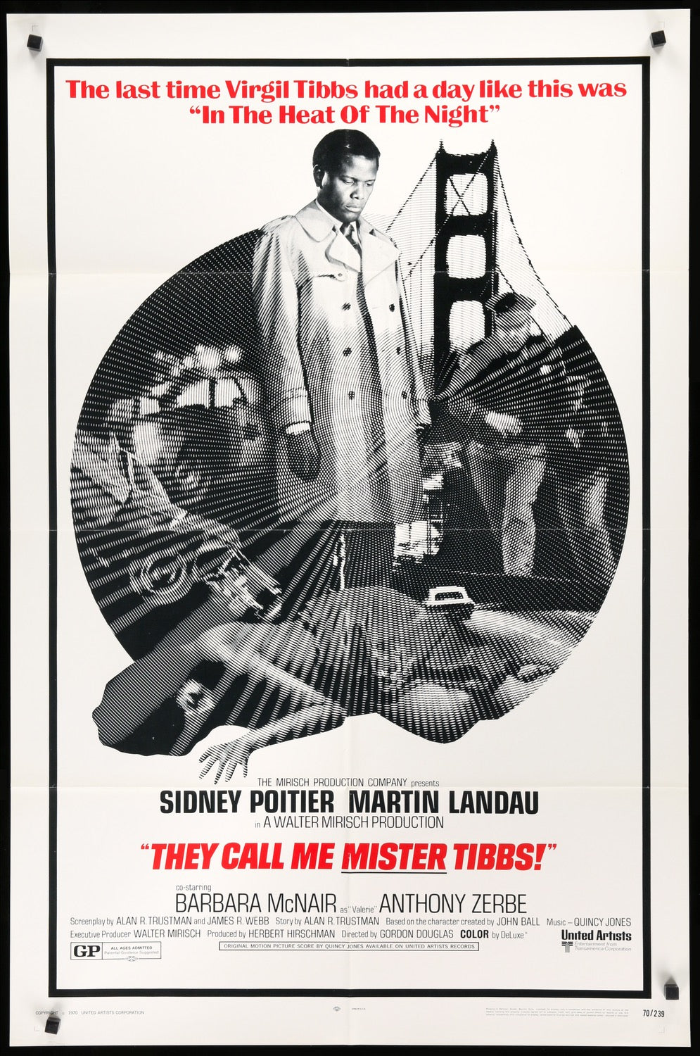 They Call Me Mister Tibbs! (1970) original movie poster for sale at Originalfilmart