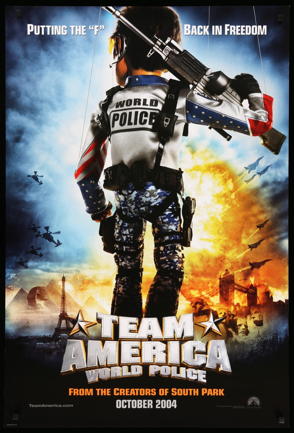 Team America: World Police (2004) original movie poster for sale at Originalfilmart
