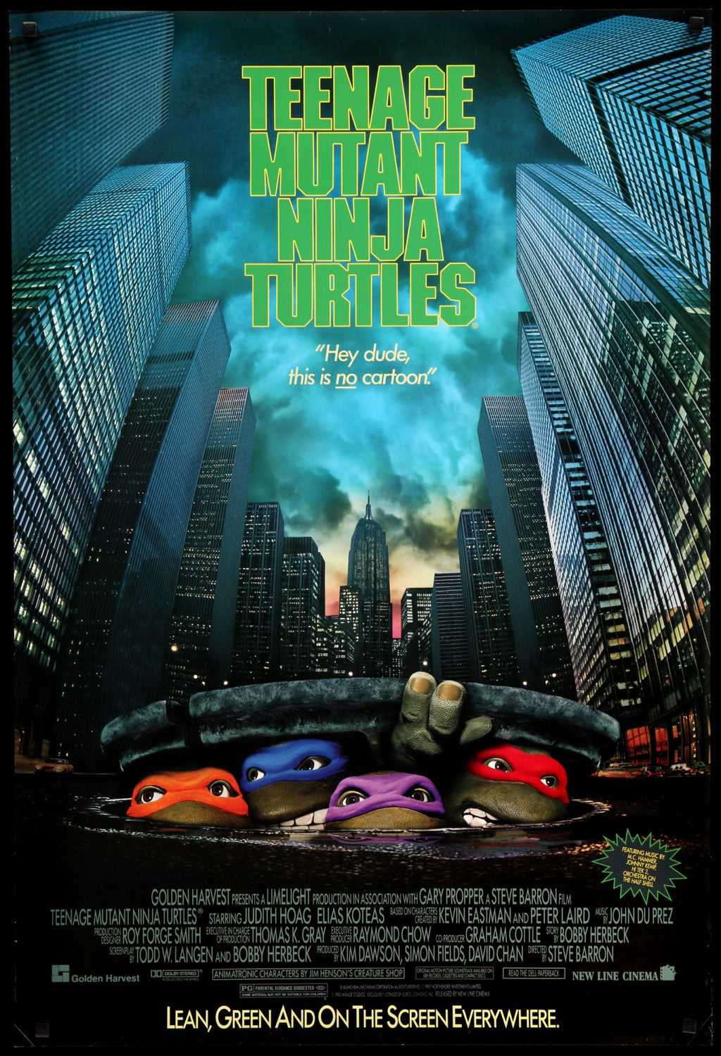 Teenage Mutant Ninja Turtles (1990) original movie poster for sale at Originalfilmart