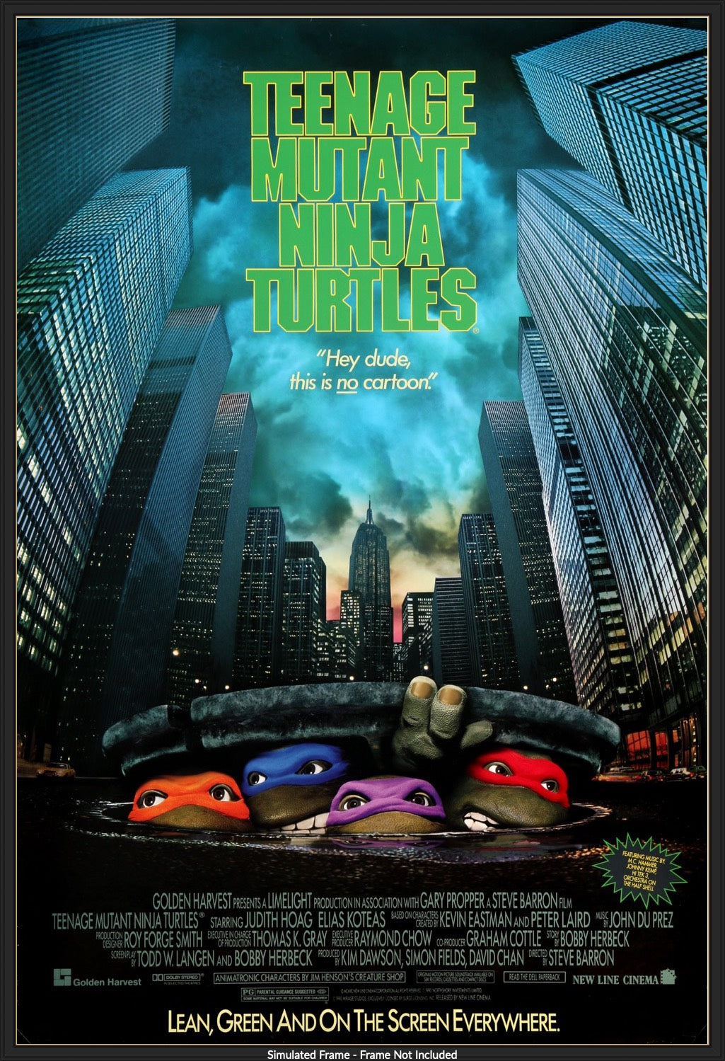 Teenage Mutant Ninja Turtles (1990) original movie poster for sale at Originalfilmart